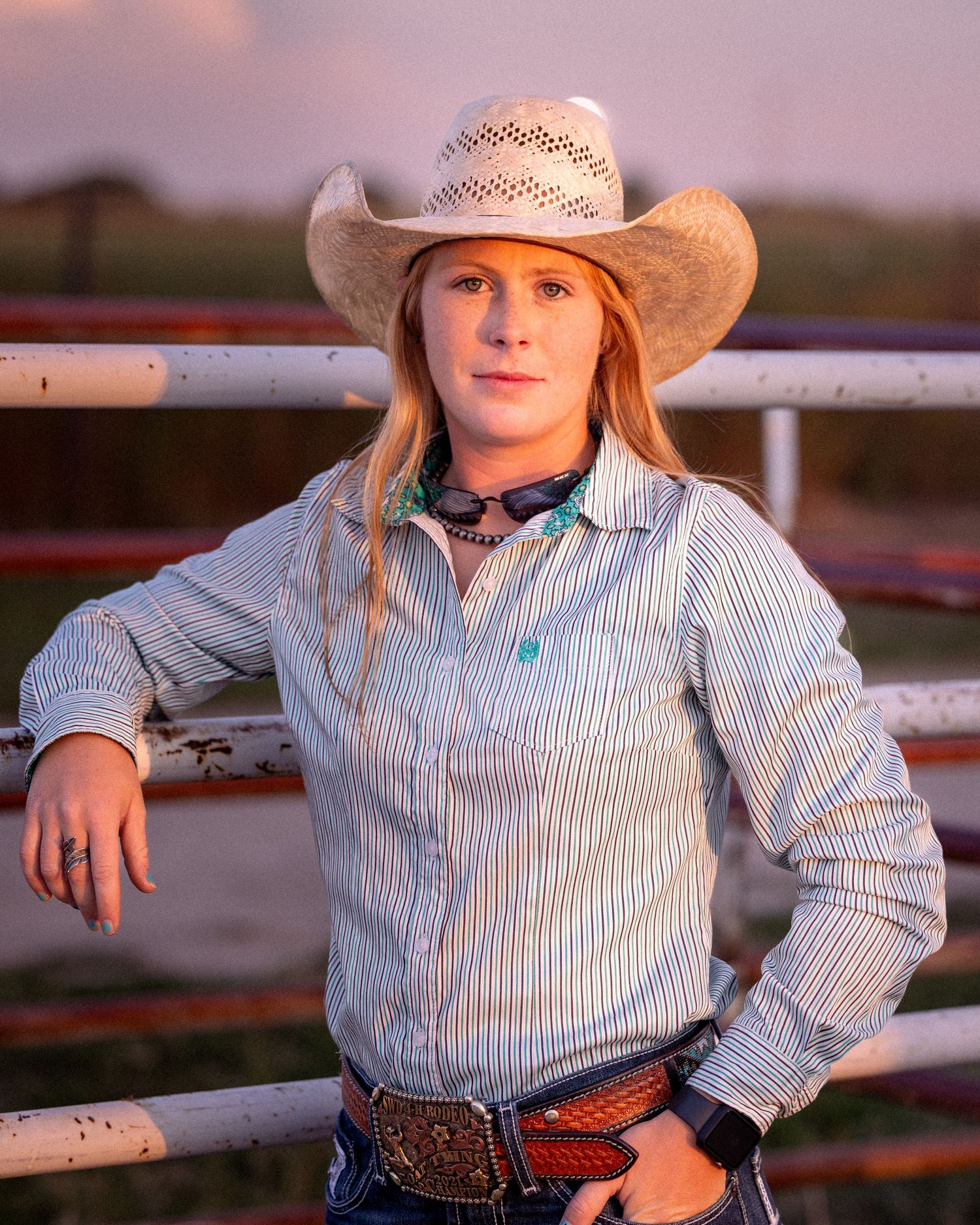Portrait of a cowgirl