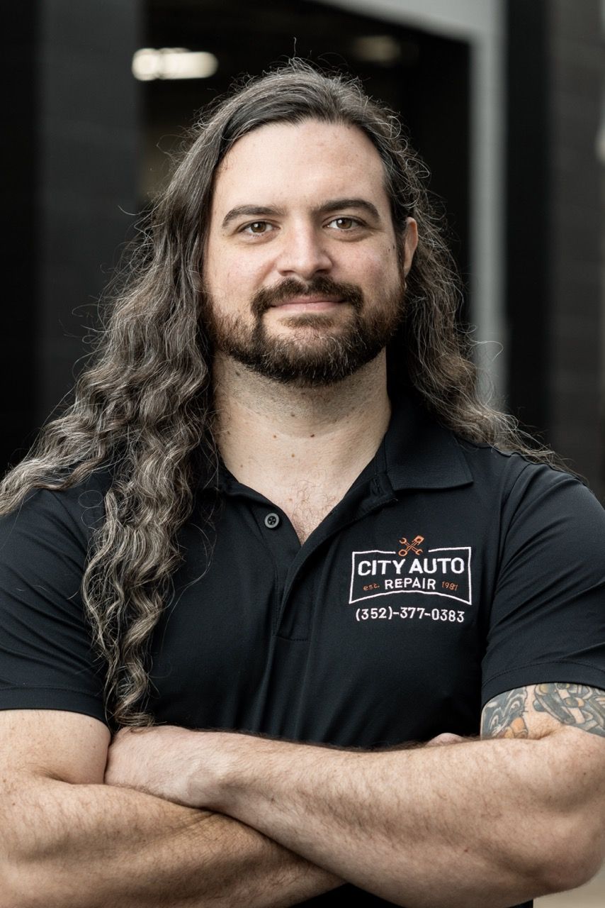 Portrait of a man wearing a black t shirt
