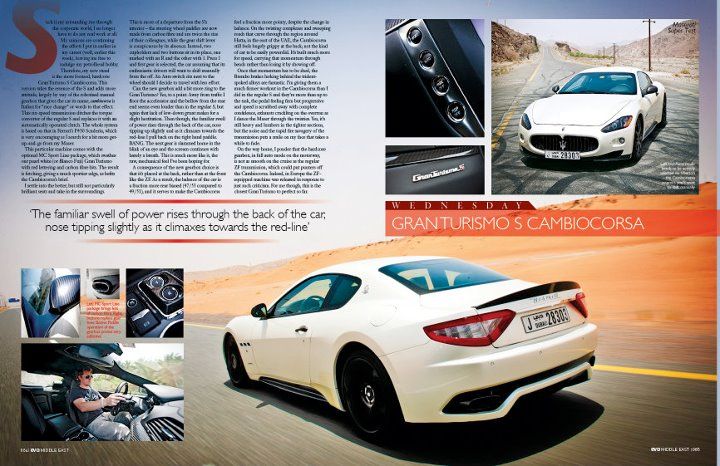Magazine spread featuring sports car photography and automotive editorial content.commercial photographer in guelph