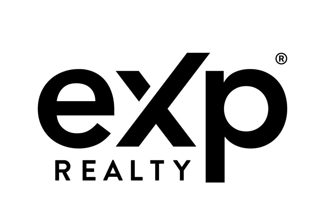 eXp Realty logo in bold black text with stylized X on white background.