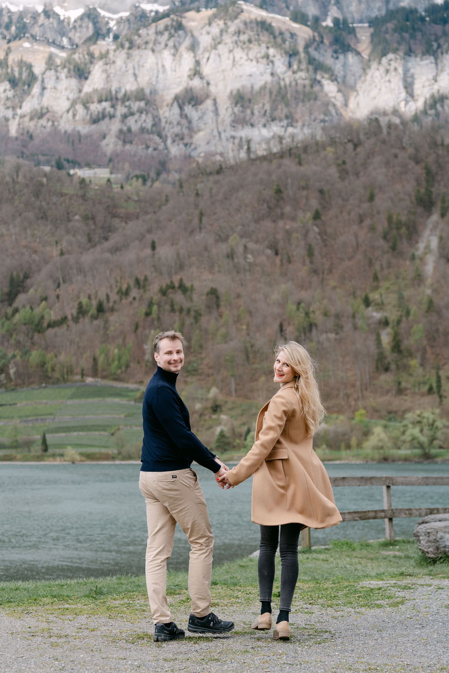 Playful proposal sequence in beautiful mountain valley setting.