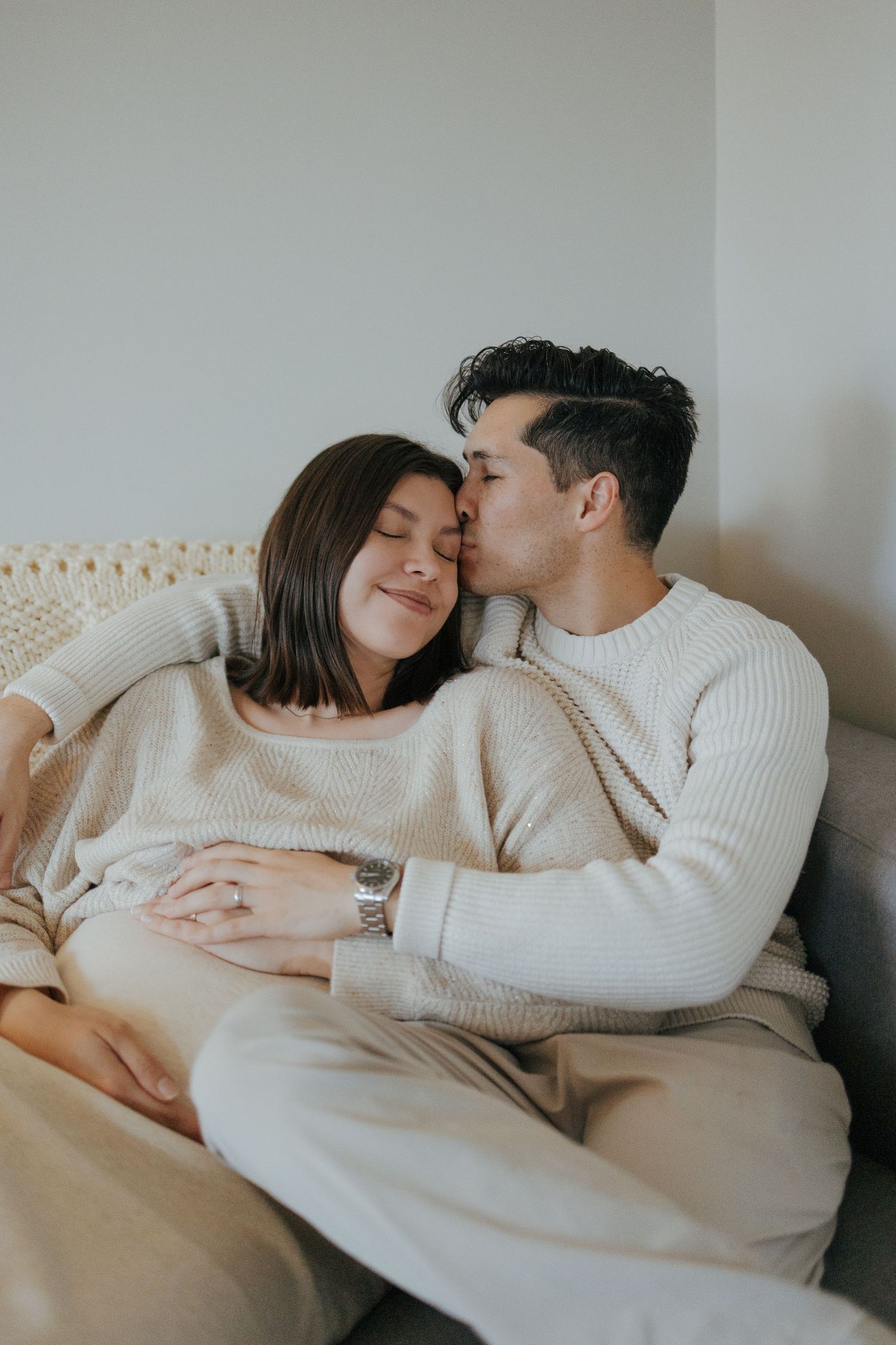Maternity session, in home photography session