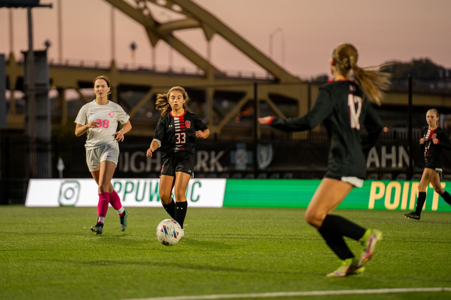 Grove City Women's Soccer playing at Highmark Stadium in downtown Pittsburgh