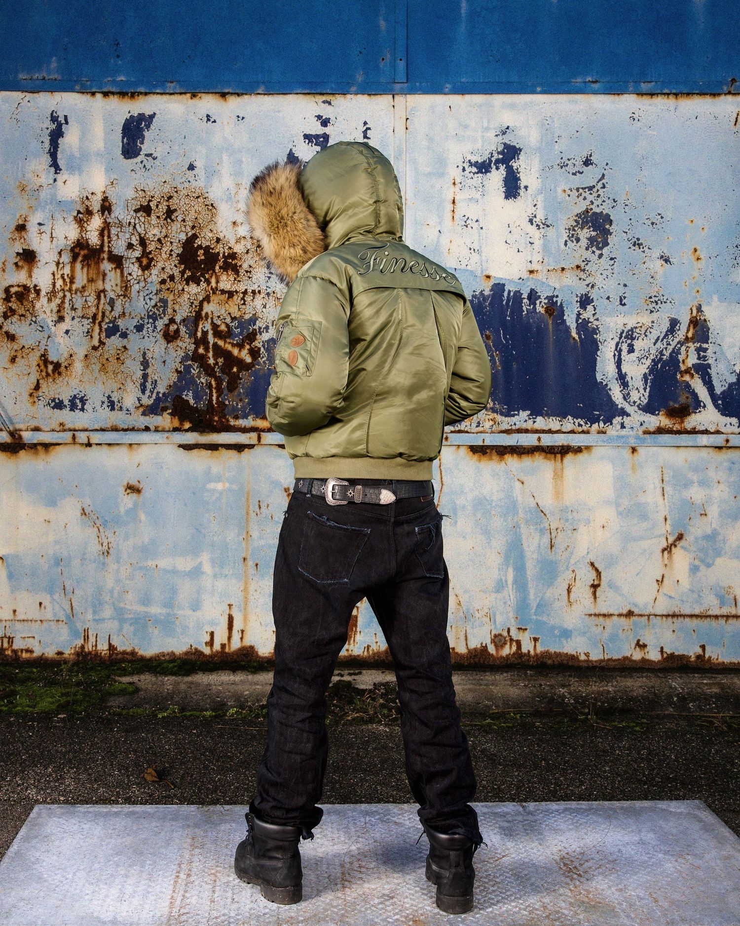 Fashion Shooting lookbook for the brand Finesse from Lyon in France by Mathis Dieudonné with a cross-bike collab