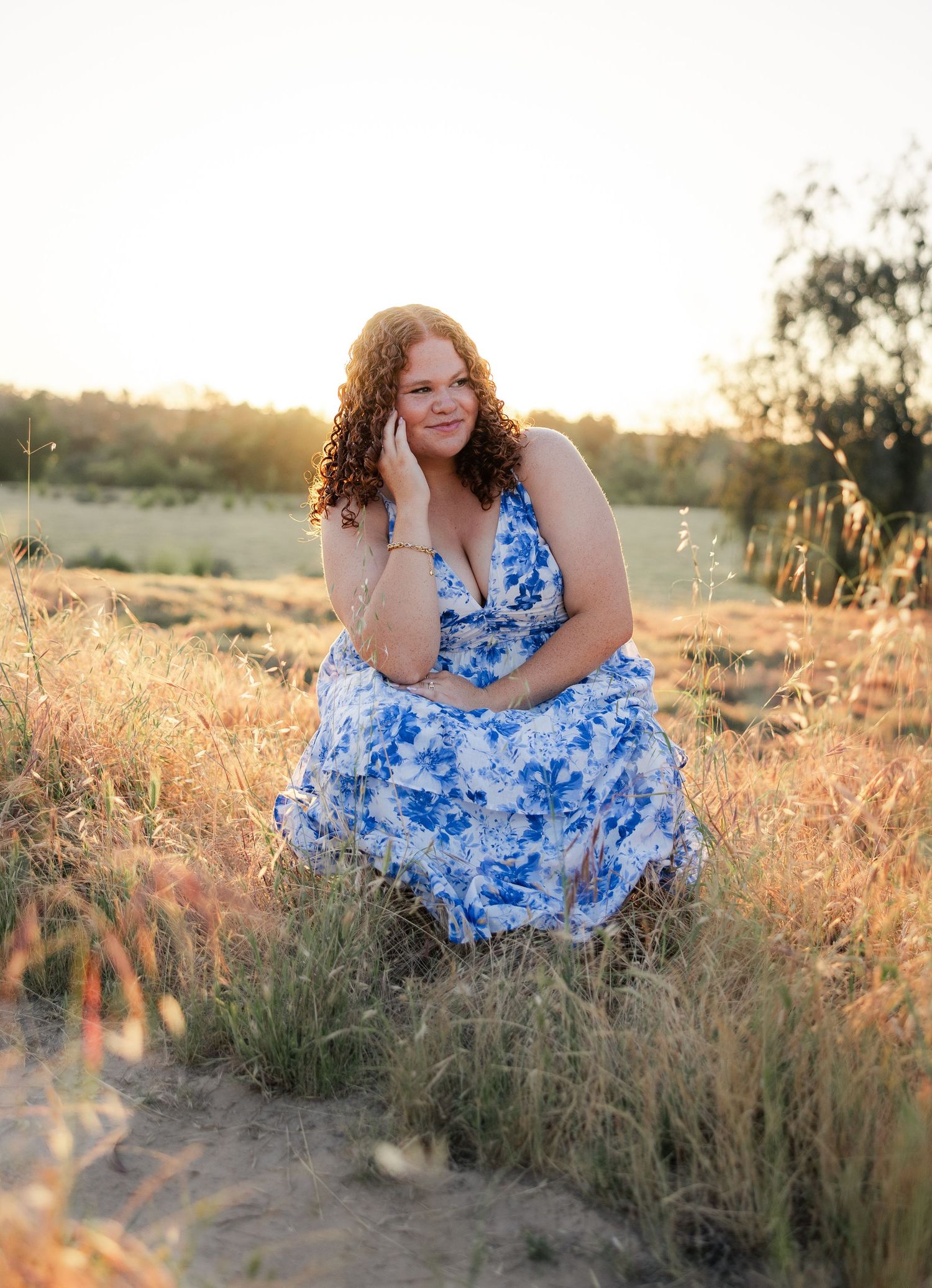 Senior photos in Woodward Park, Fresno California