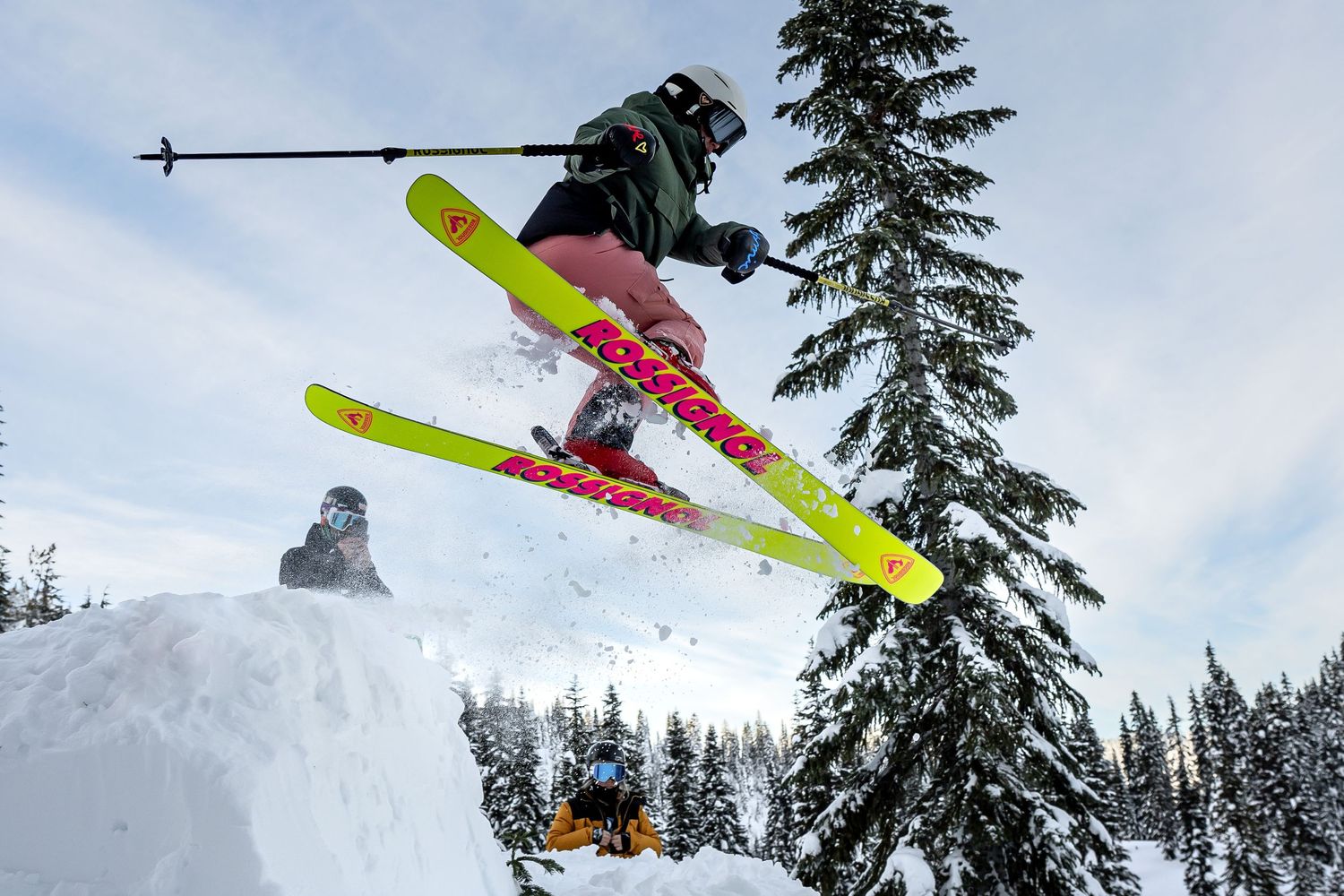 Skier jumping