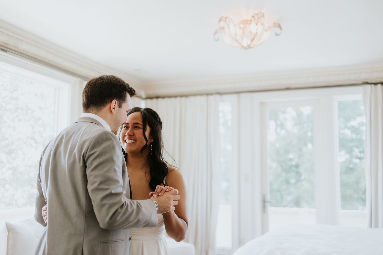 Wedding ceremony moment in Lake Martin capturing emotional vows with natural, candid photography