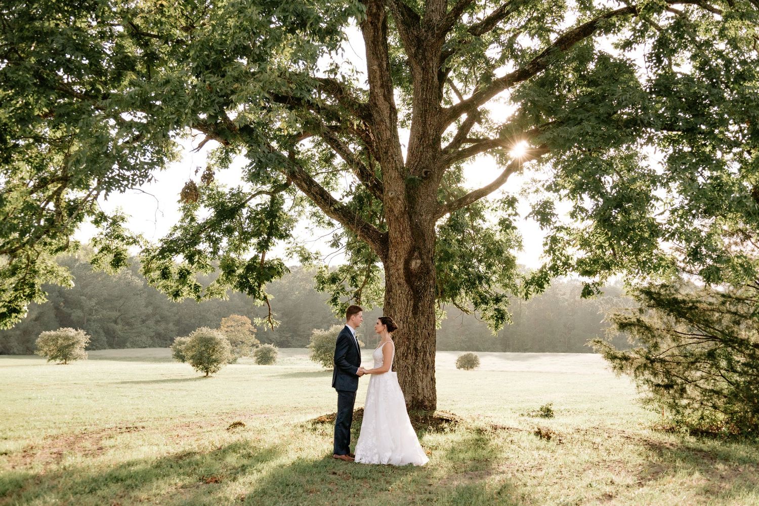 Candid moment between couple in Auburn, Alabama captured with an emotional, documentary style