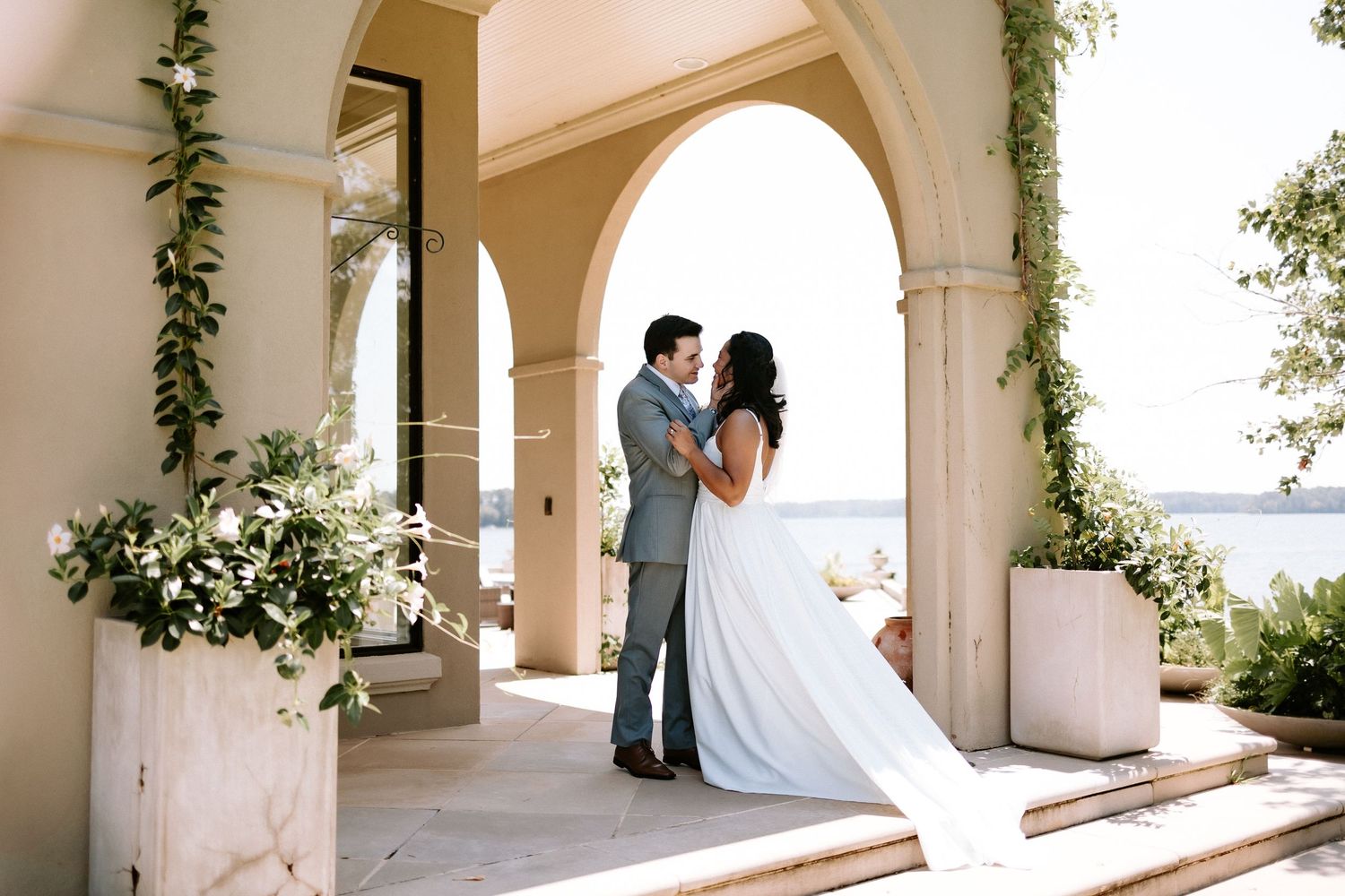 Wedding ceremony moment in Lake Martin capturing emotional vows with natural, candid photography