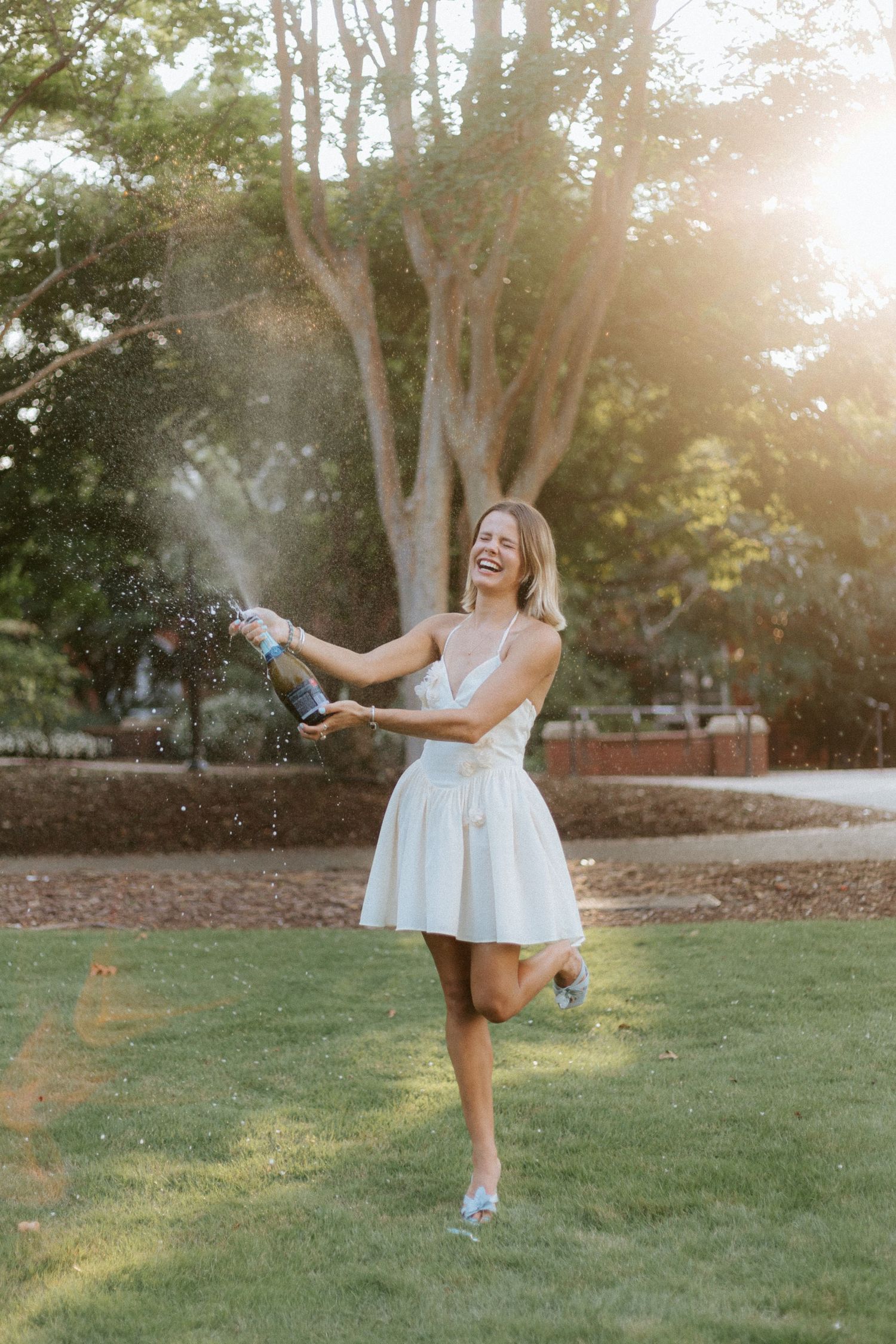 Graduation outfit detail during a portrait session in Auburn University with a clean, editorial style