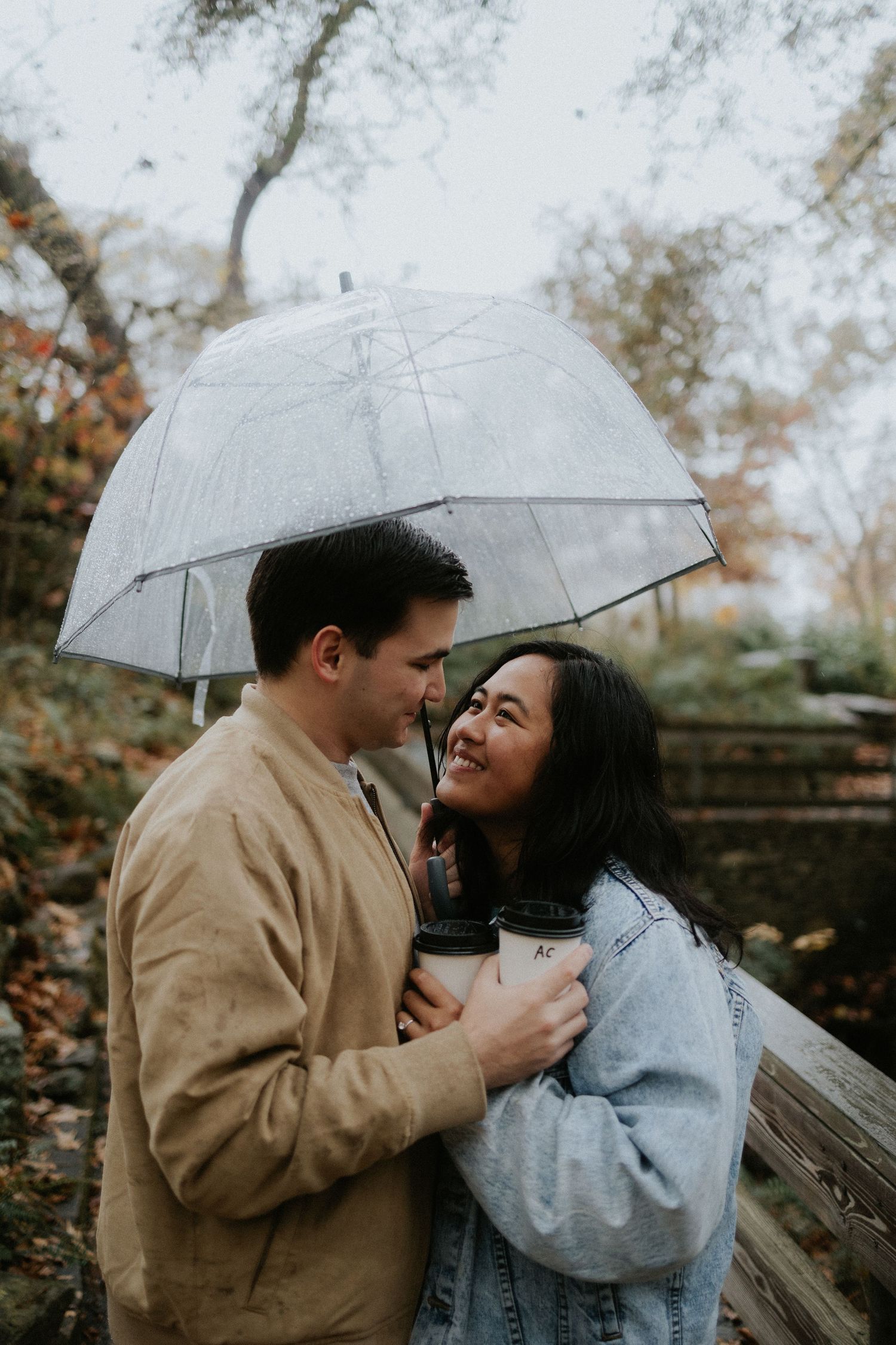 Engagement session in Auburn Univeristy featuring a couple in a romantic, natural setting