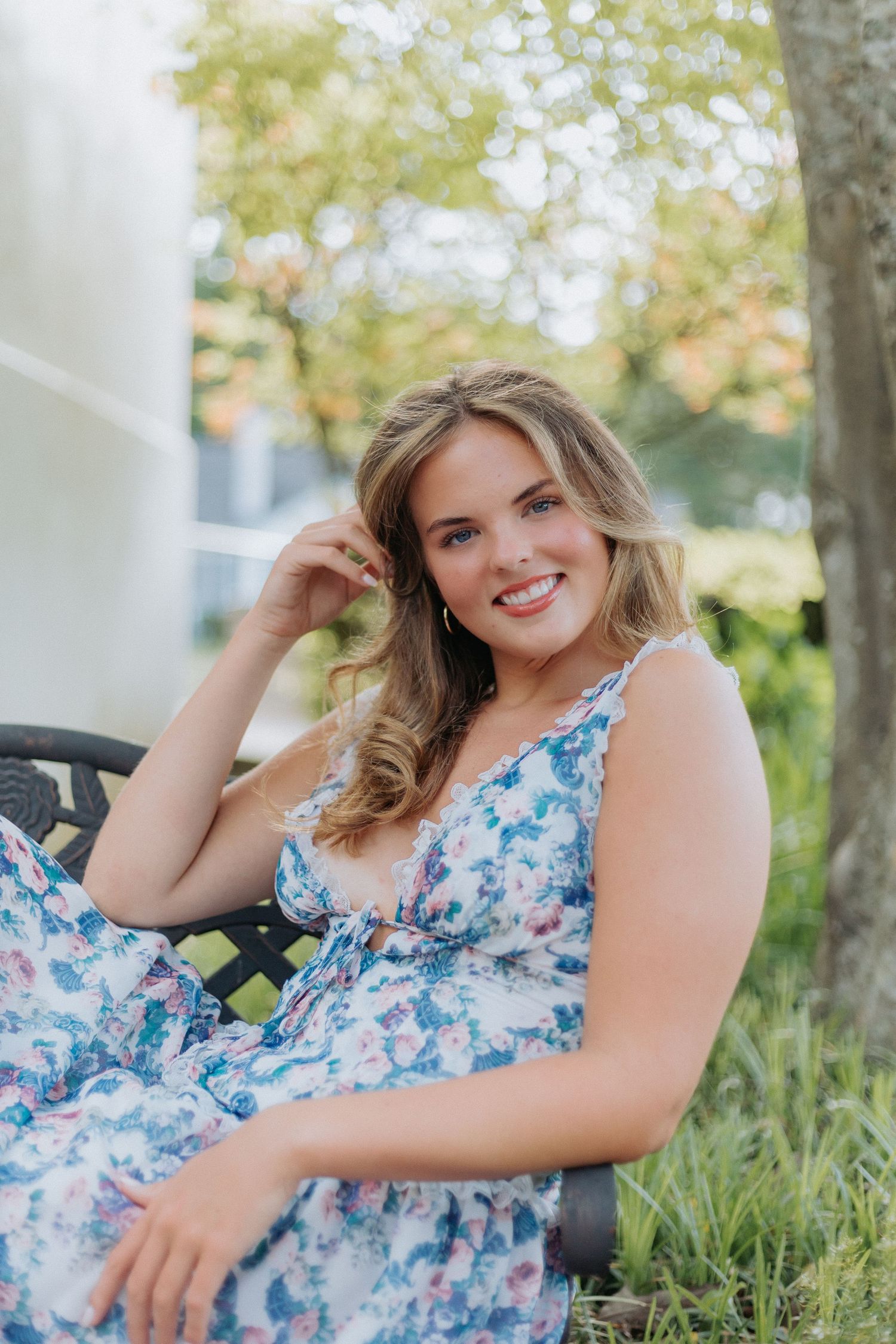 Graduate portrait near Atlanta, Georgia, featuring natural light and a timeless, candid style