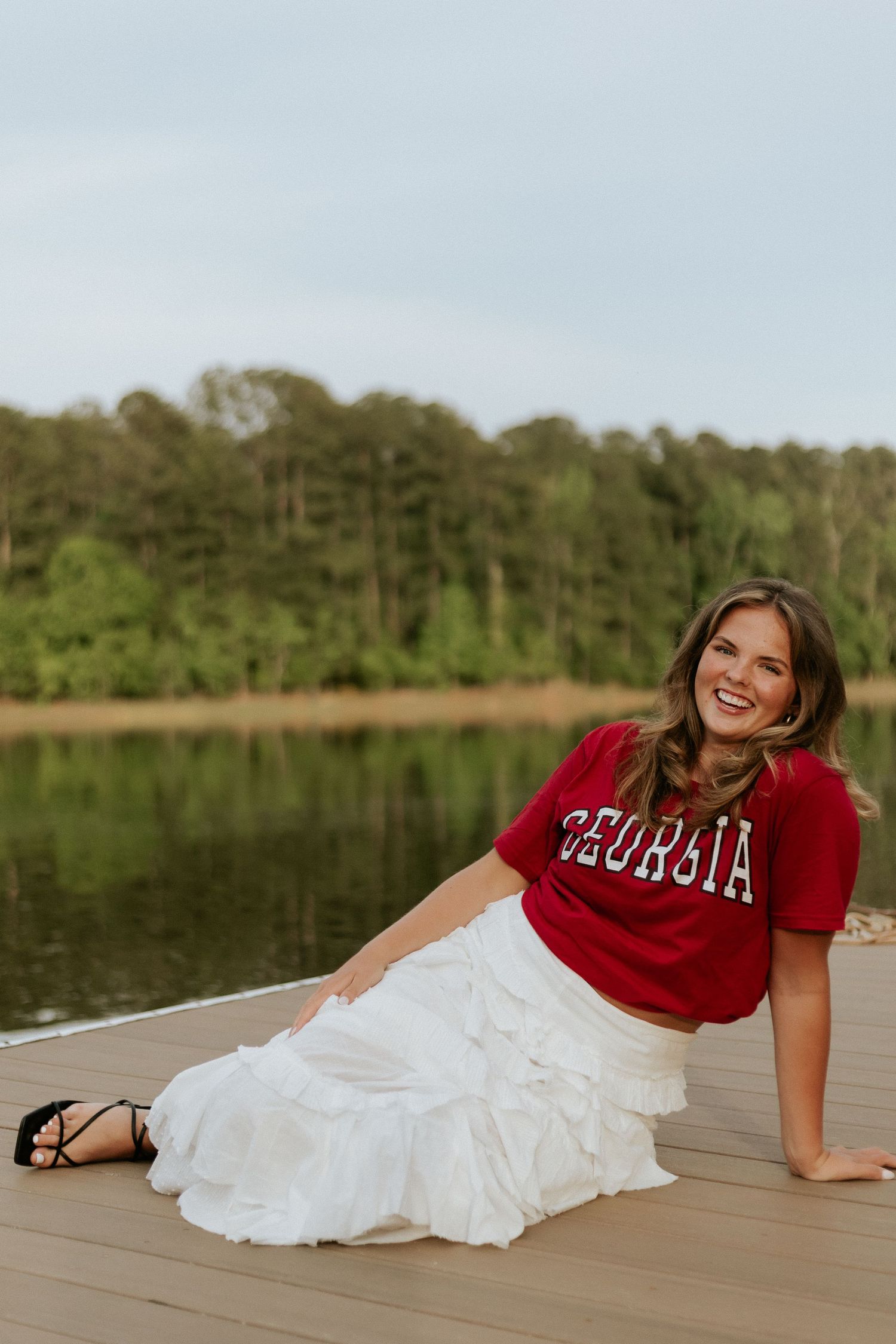 Graduate portrait near Atlanta, Georgia featuring natural light and a timeless, candid style