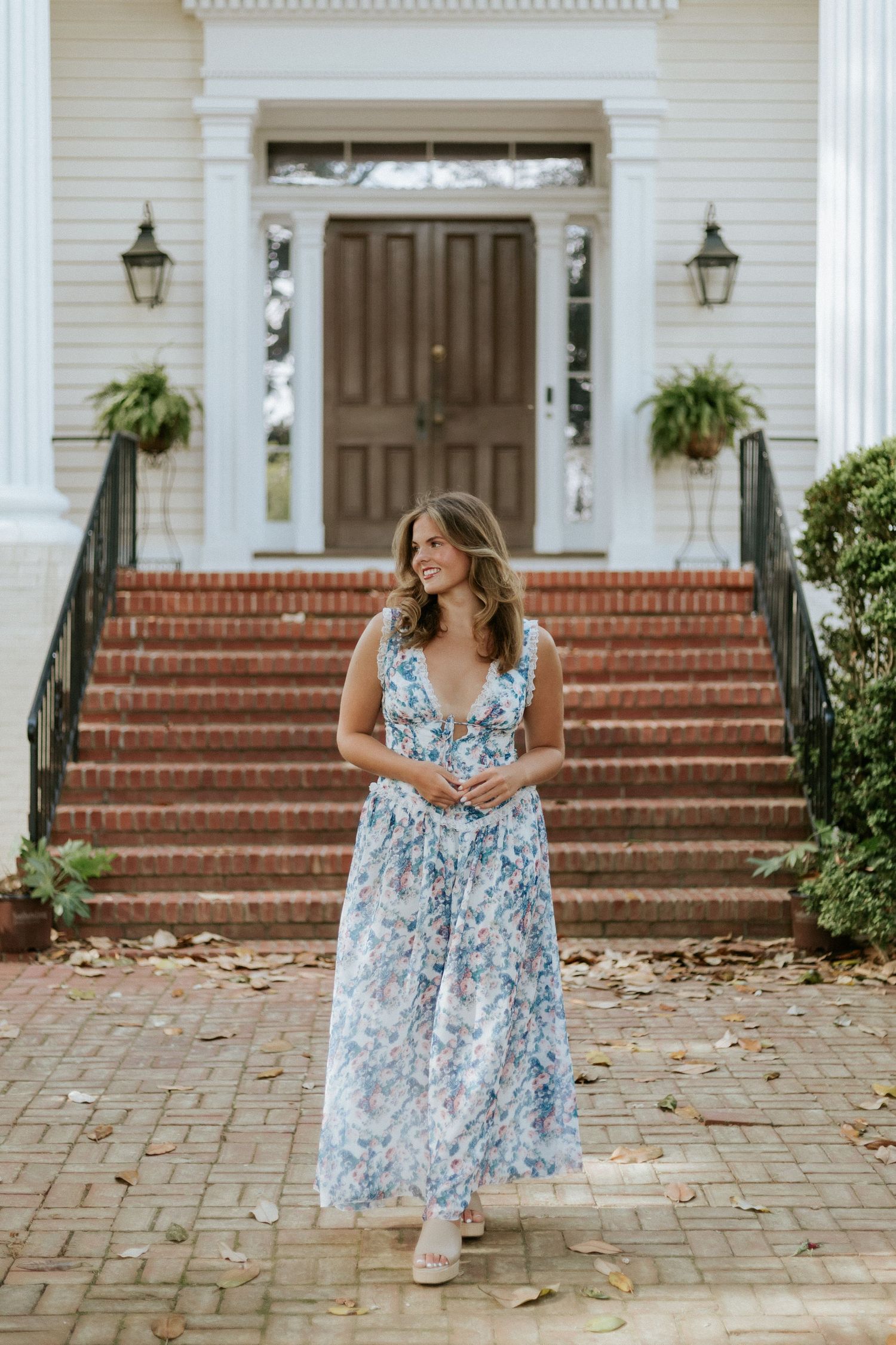 Graduate portrait near Atlanta, Georgia, featuring natural light and a timeless, candid style