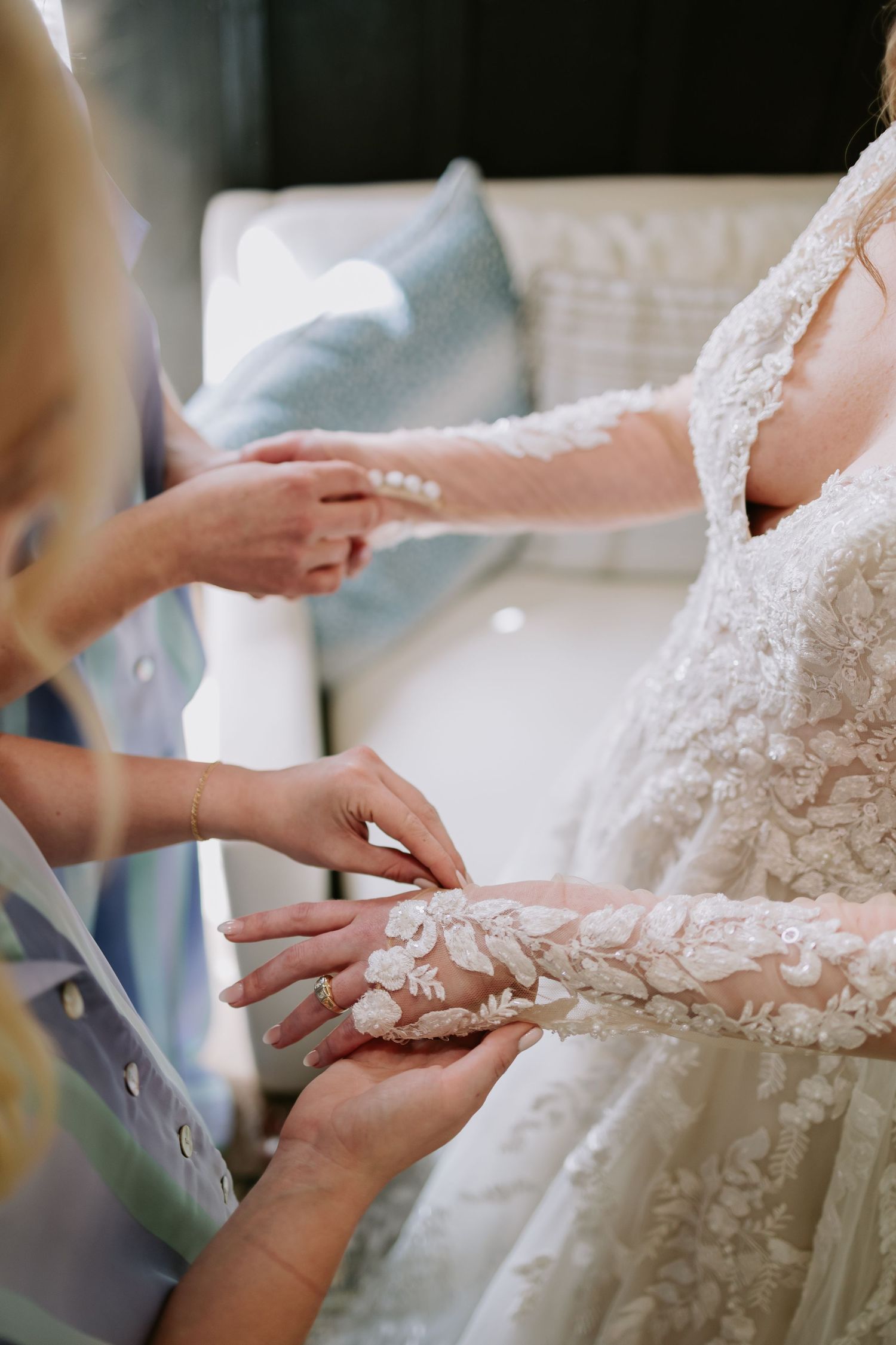 Wedding ceremony moment in Auburn, Alabama capturing emotional vows with natural, candid photography