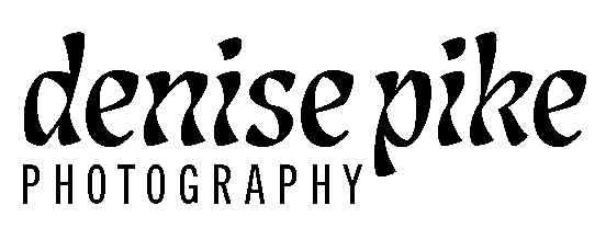 Denise Pike Photography logo in elegant black script font on white background.