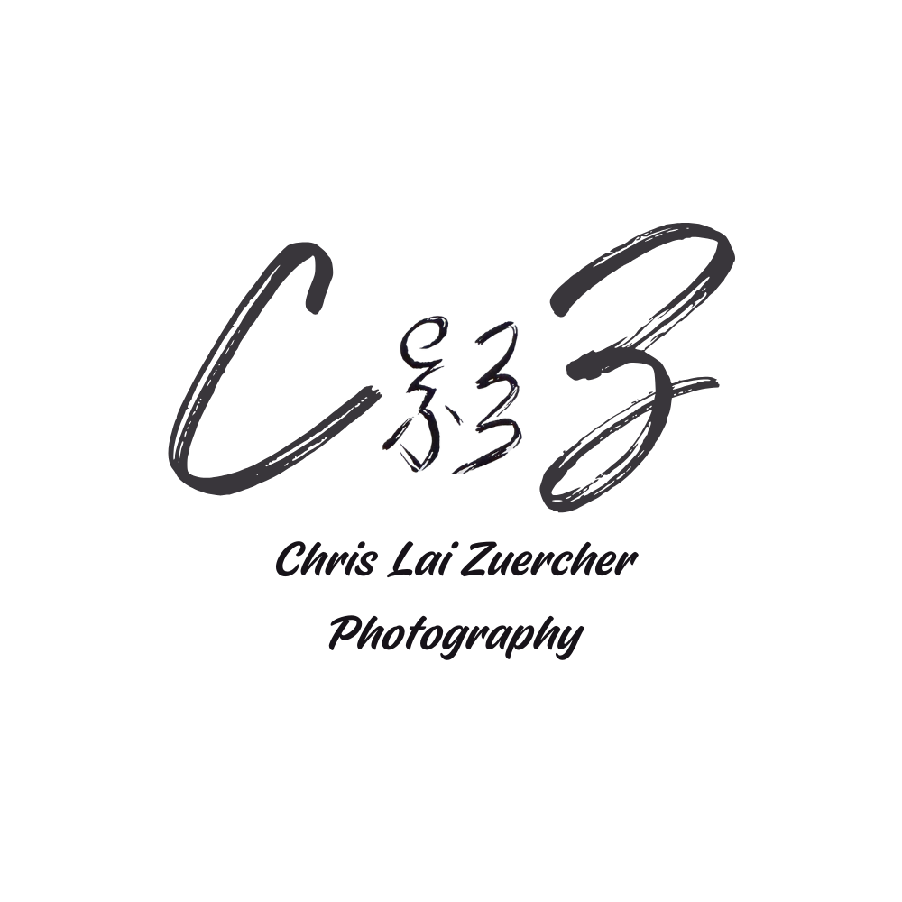 Chris Lai Zuercher Photography logo with stylized CLZ initials in black ink on white background.