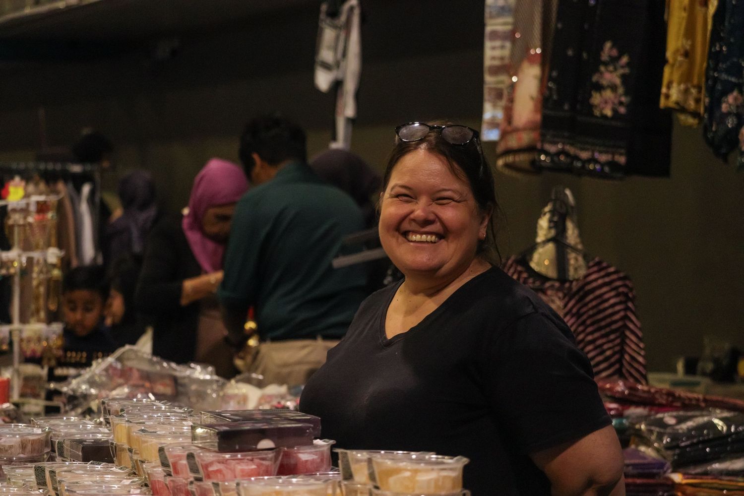 market stalls