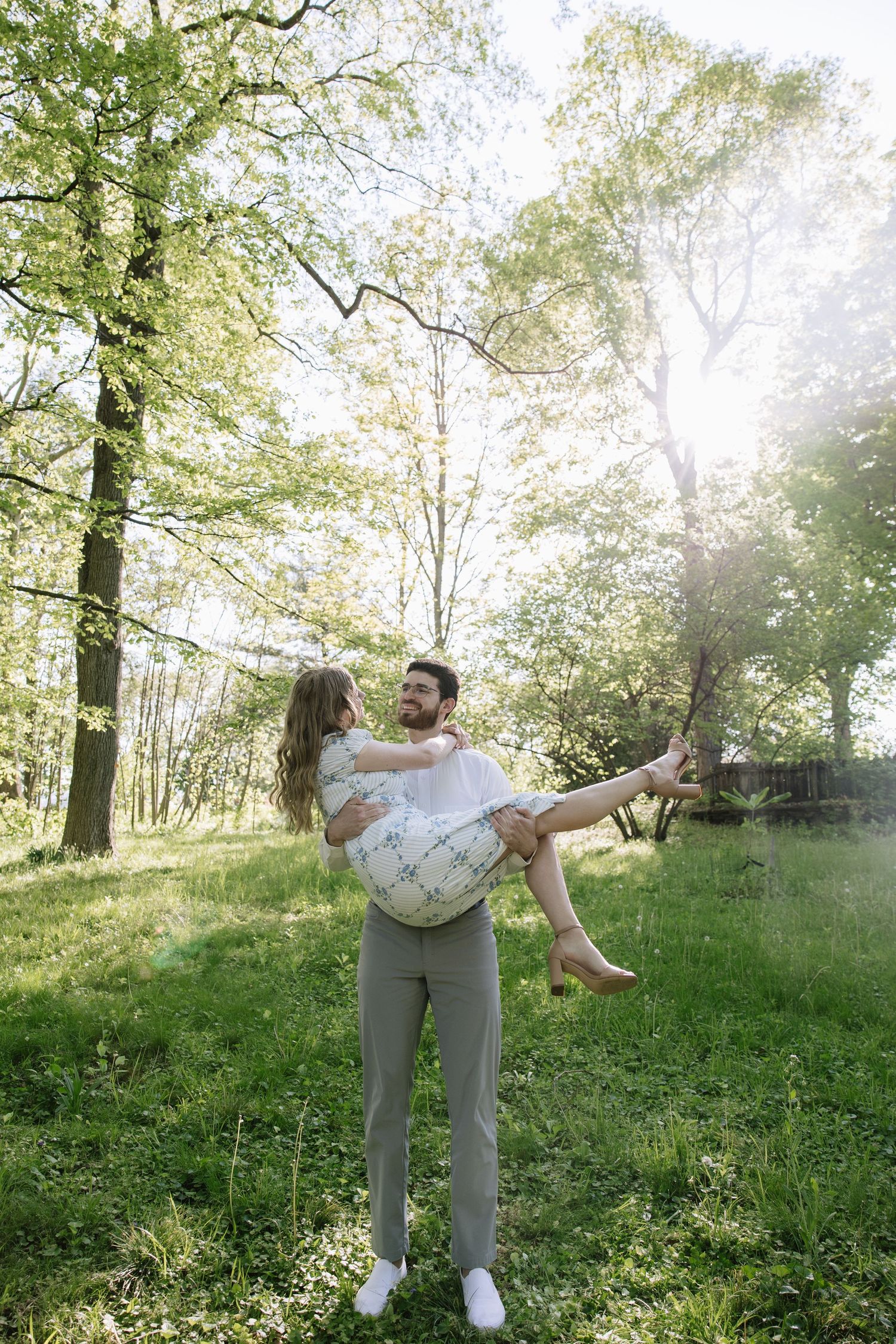 Romantic Bartram’s Garden wedding in Philadelphia featuring lush greenery, historic gardens, and a joyful couple in natural light.