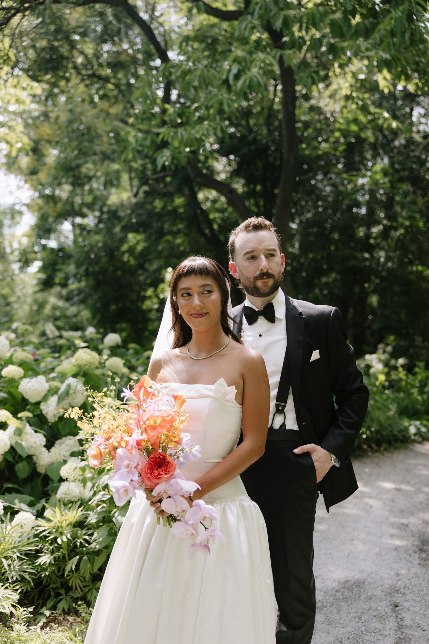 Philadelphia wedding photographer capturing a joyful bride and groom during romantic wedding portraits in Pennsylvania.