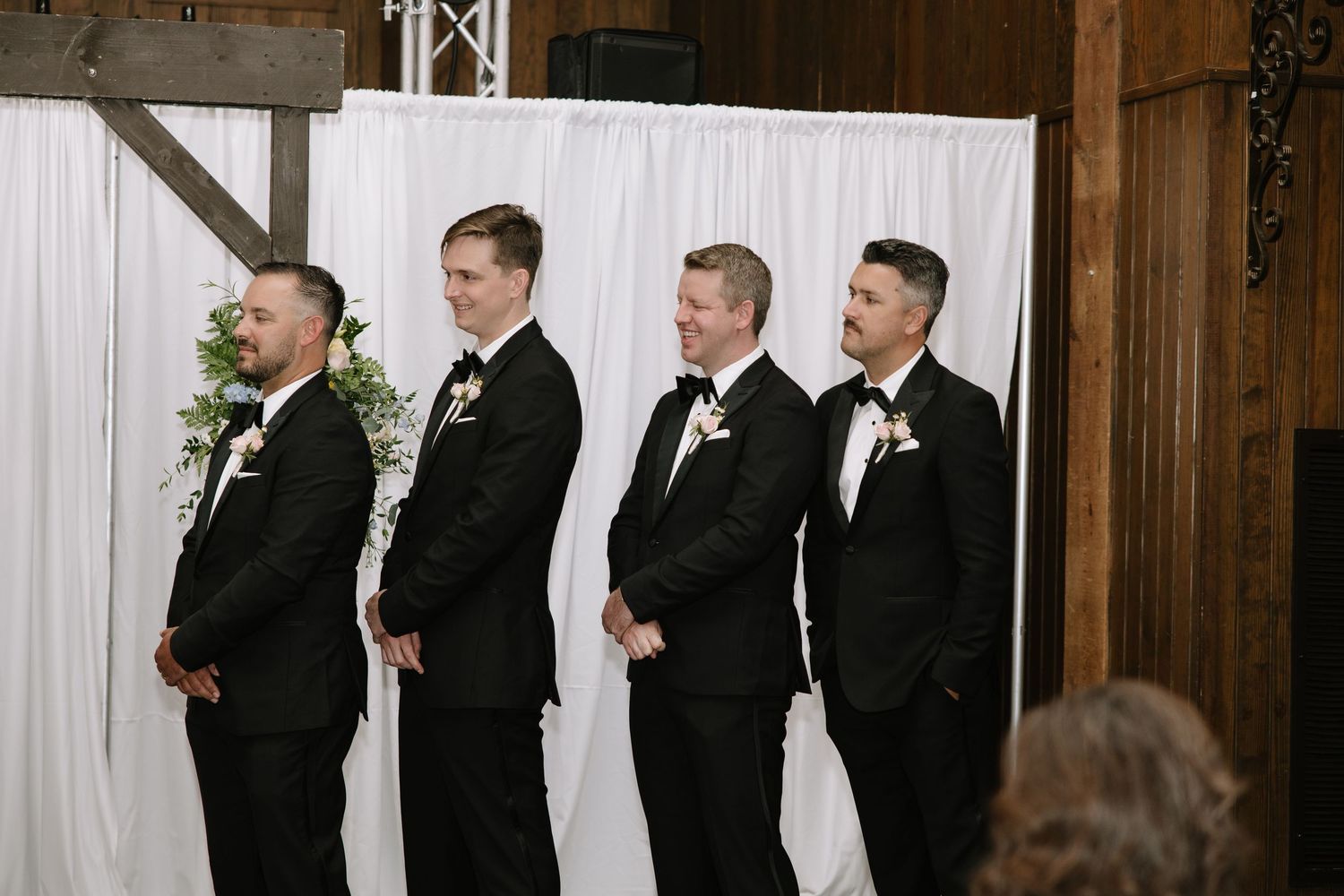 Philadelphia wedding photographer capturing a joyful bride and groom during romantic wedding portraits in Pennsylvania.