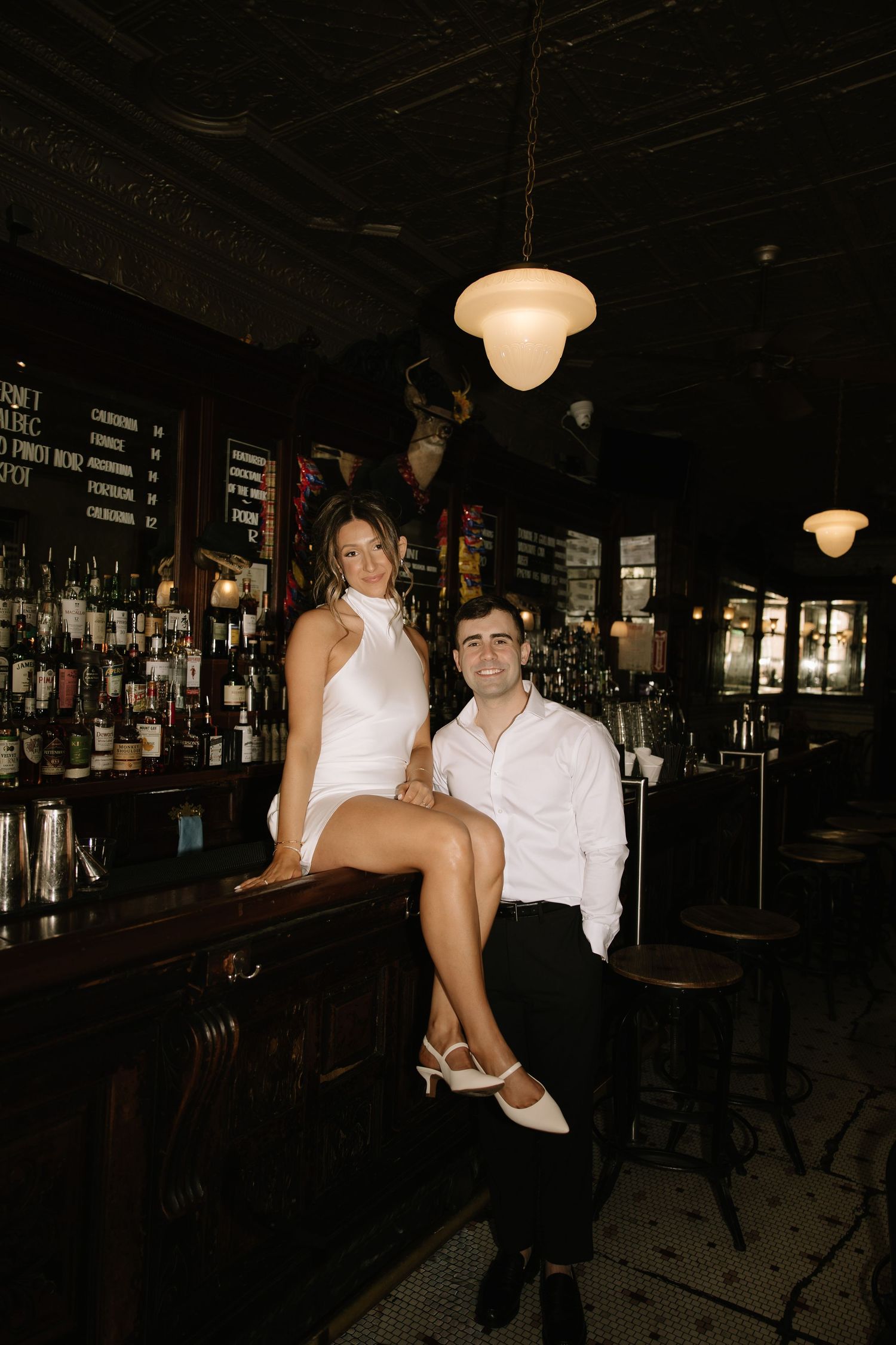 Romantic Philadelphia engagement session capturing a couple’s natural connection in the city’s iconic streets and soft golden light.