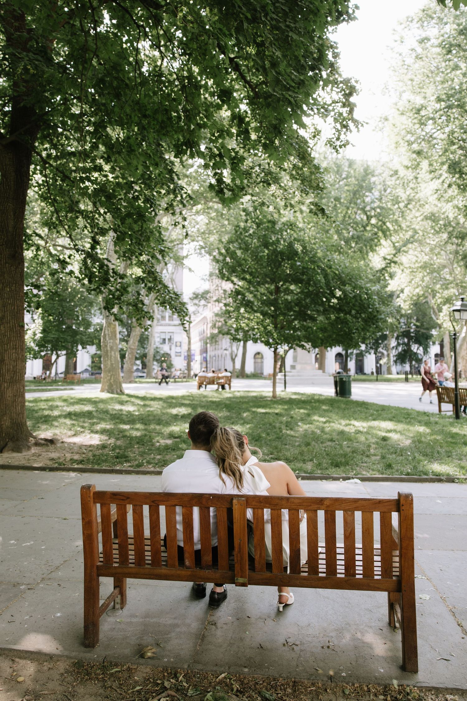 Romantic Philadelphia engagement session capturing a couple’s natural connection in the city’s iconic streets and soft golden light.