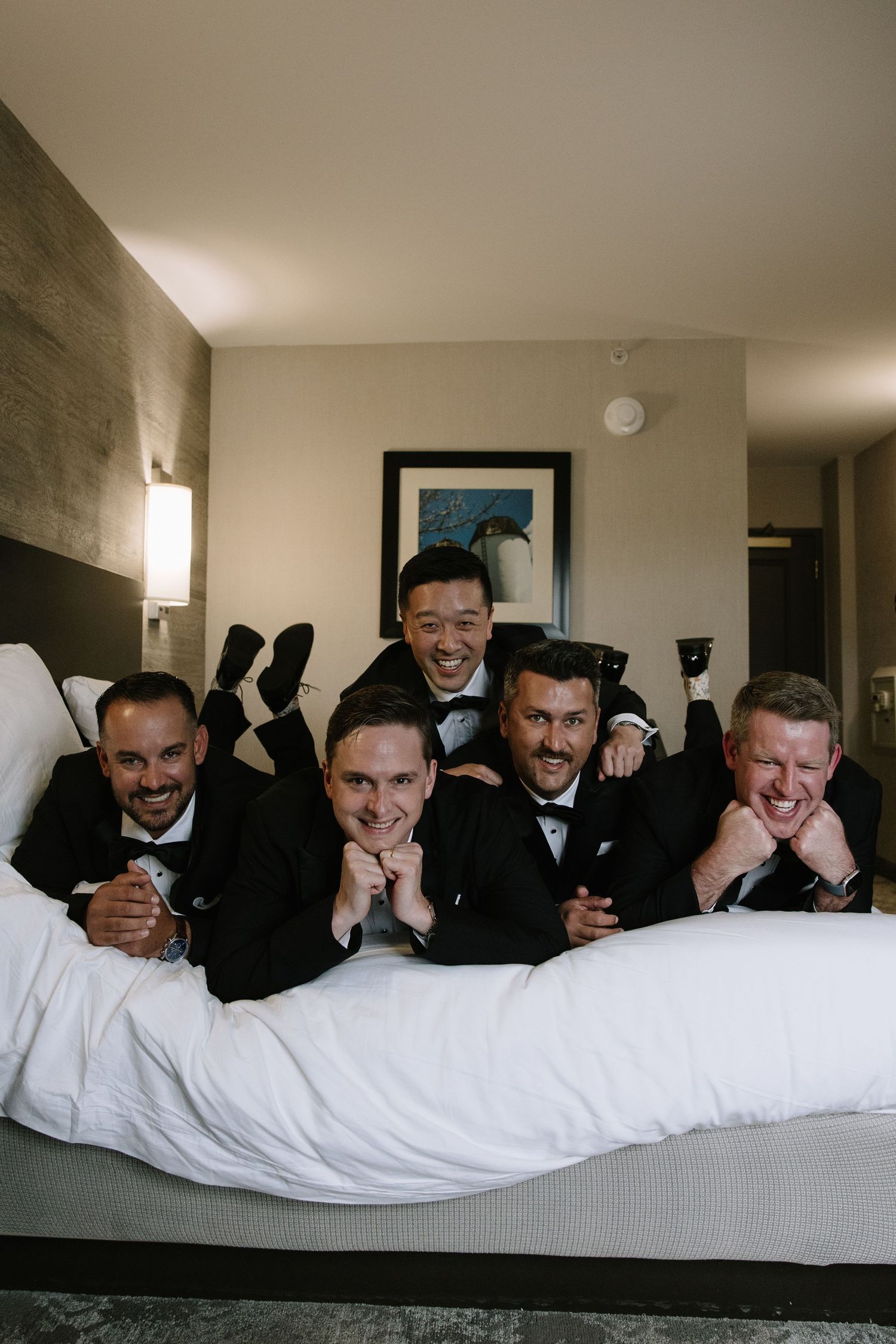 Philadelphia wedding photographer capturing a joyful bride and groom during romantic wedding portraits in Pennsylvania.