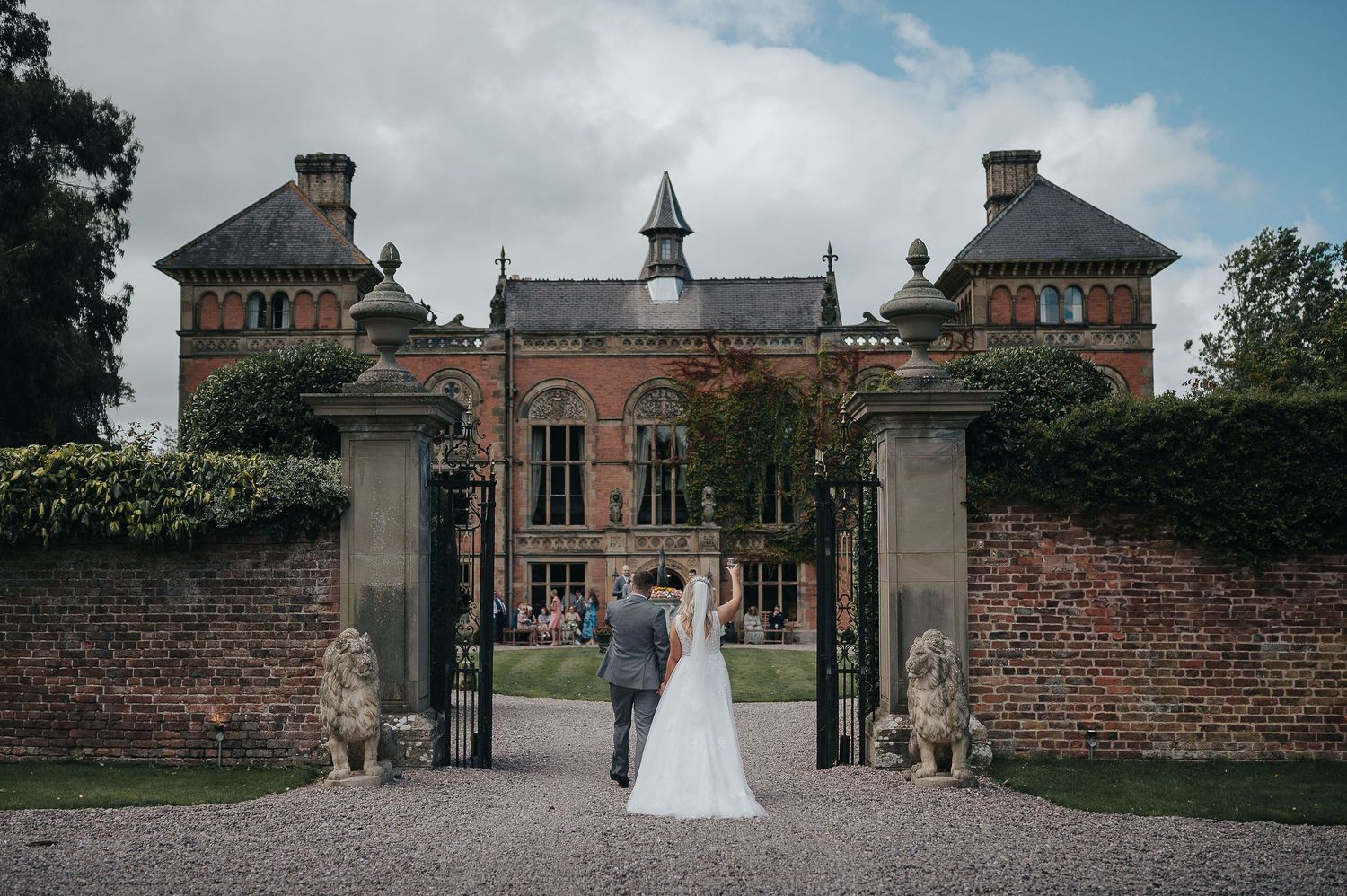 Relaxed summer wedding at Soughton Hall, North Wales