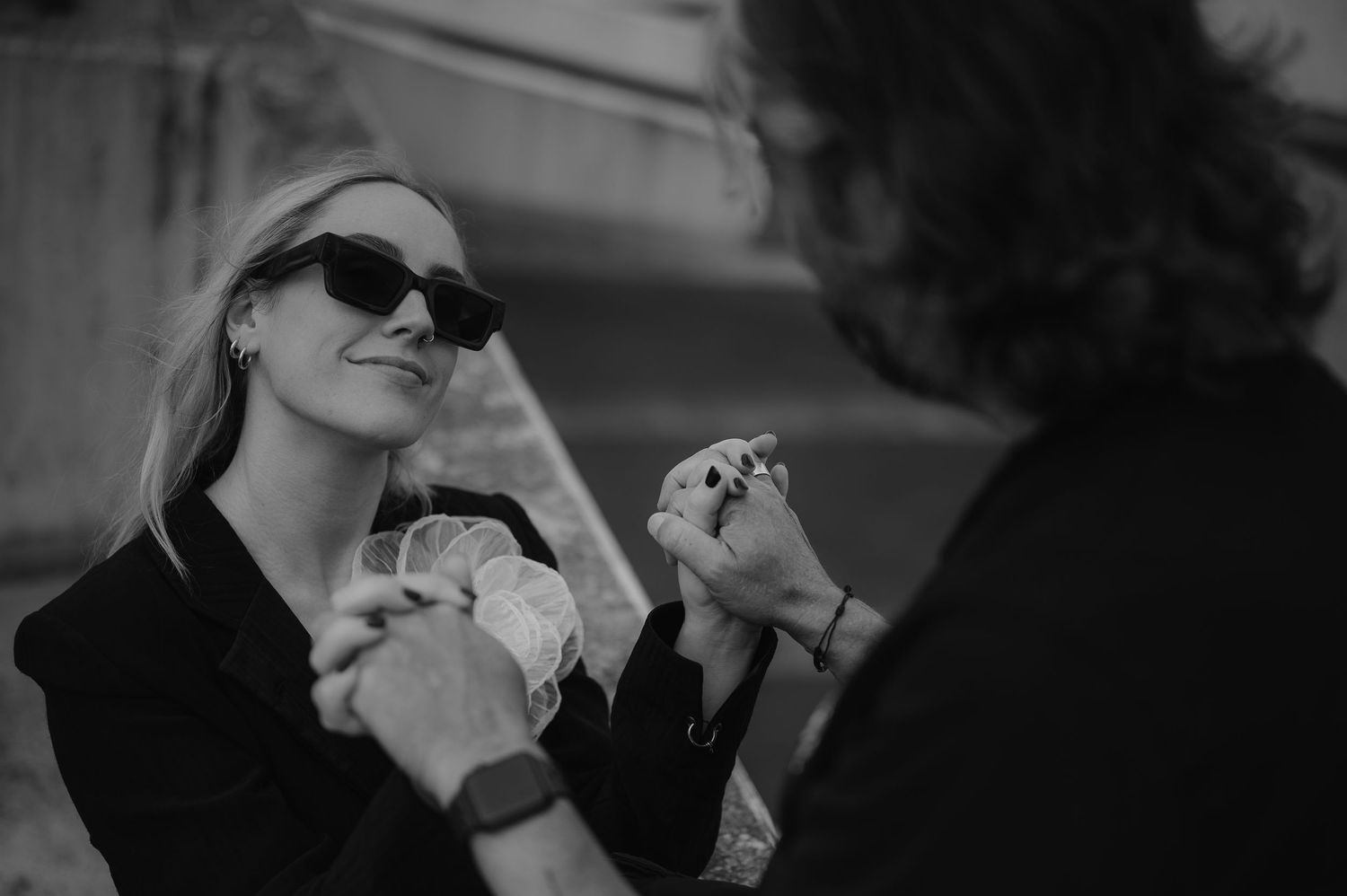A collection of black and white photos showing people drinking and enjoying beverages in various settings.