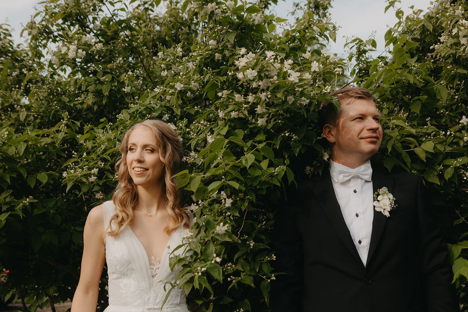 intimate wedding couple portrait in latvia