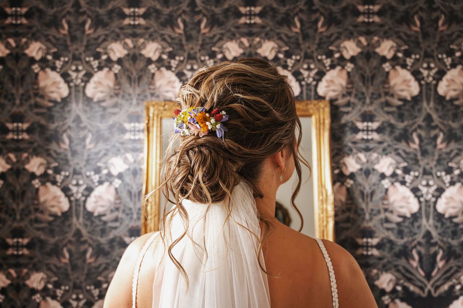 bruiloft haar bruid