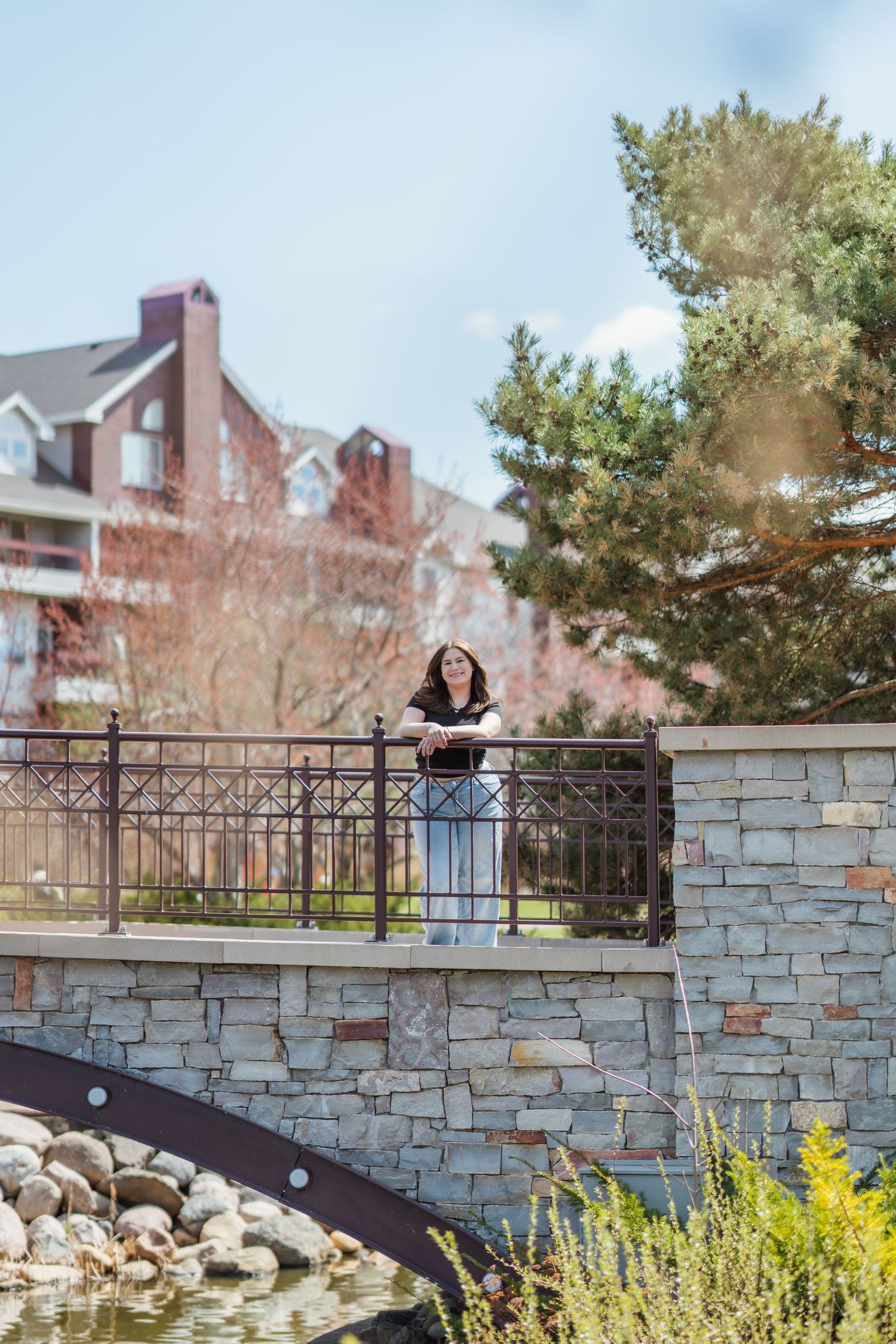 Senior photo of Bianca at Centennial Lakes in Edina, MN by JuvePhotography – natural, vibrant portraits in the Twin Cities.