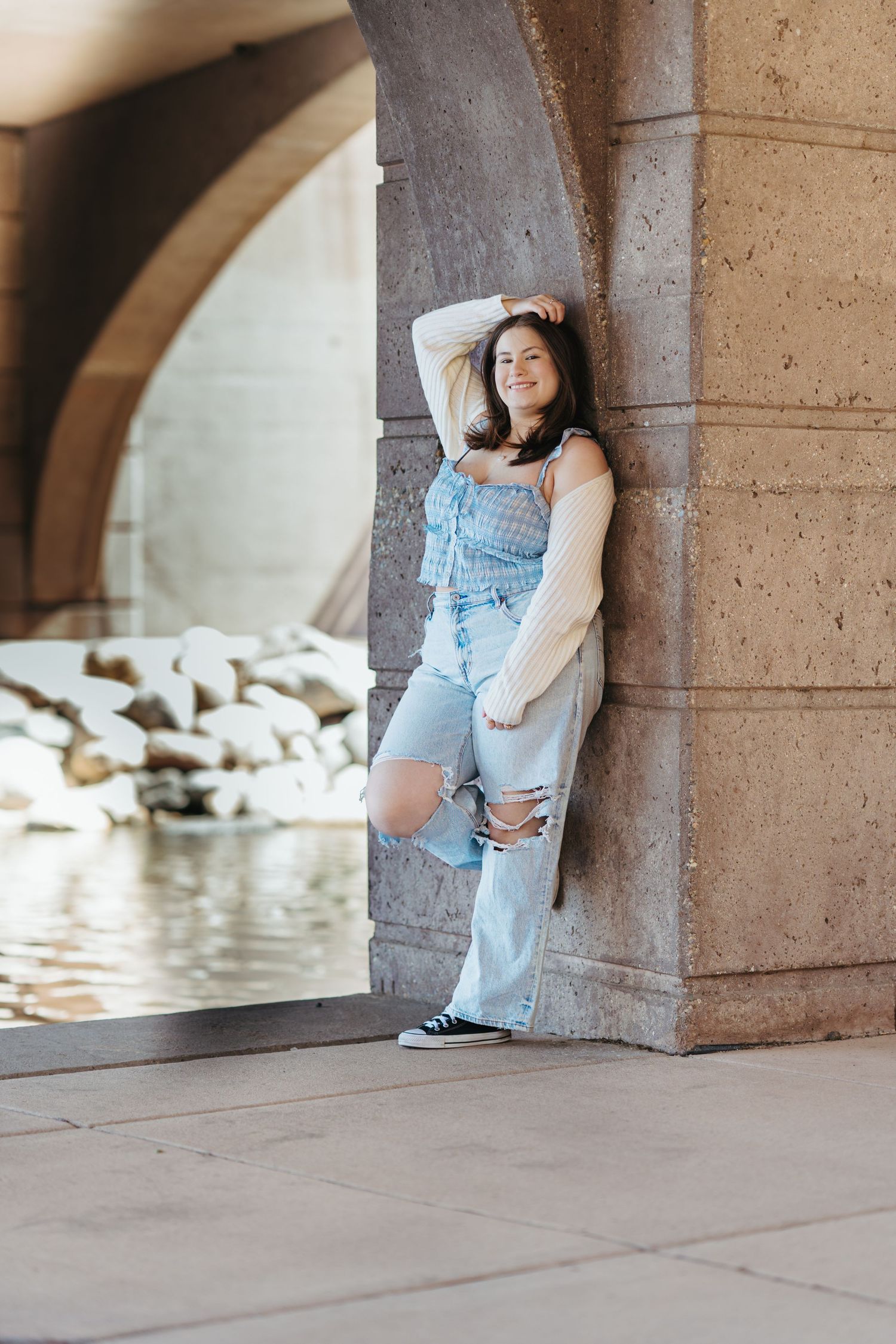 Senior photo of Bianca at Centennial Lakes in Edina, MN by JuvePhotography – natural, vibrant portraits in the Twin Cities.
