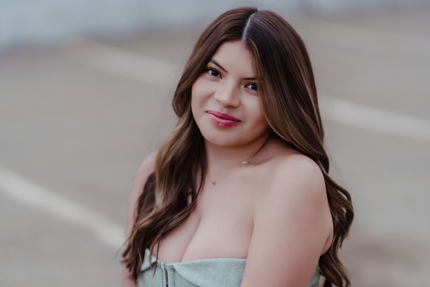 Urban- parking lot -senior portrait in downtown Saint Paul, MN – Juve Photography