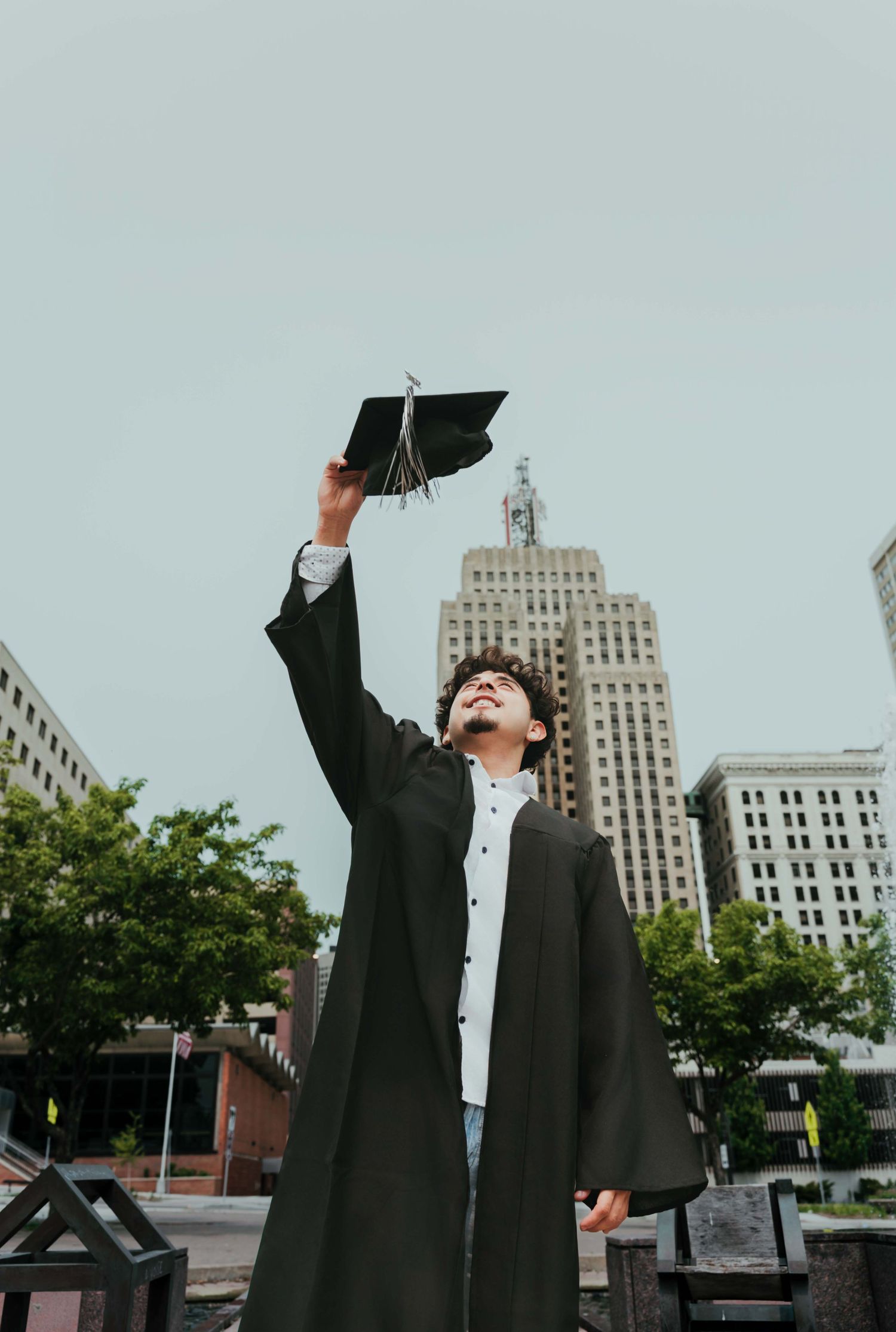 High school senior portrait in downtown Saint Paul, MN by Juve Photography