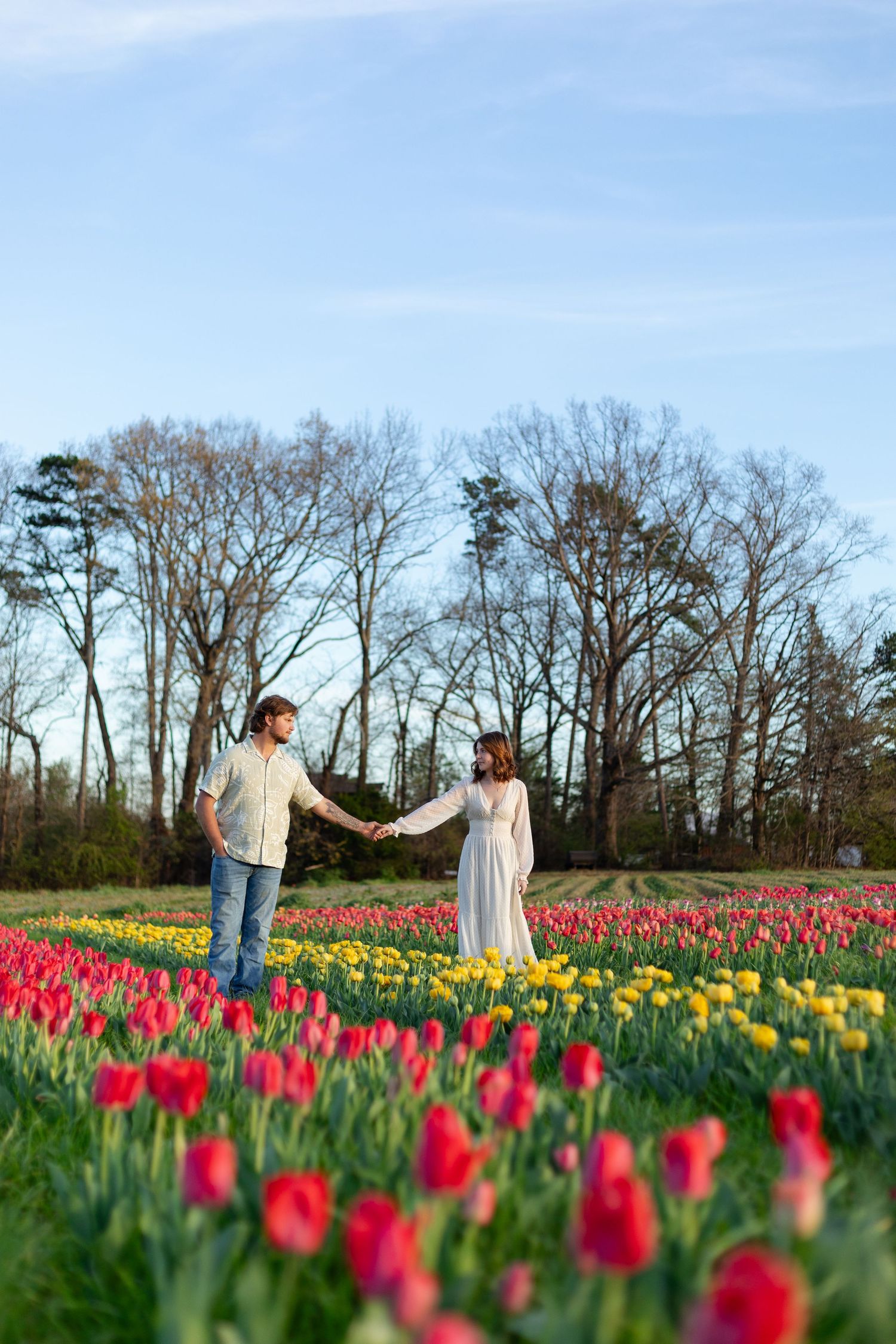 natural light engagement photographer in North Carolina