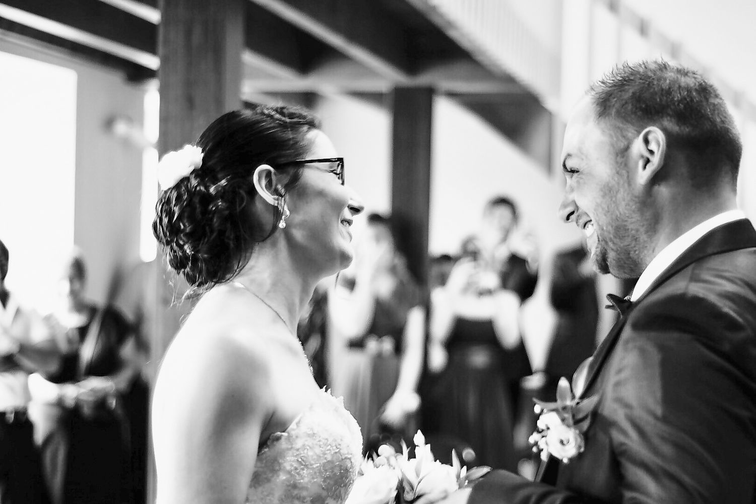 Couple lors de leur mariage à Langon, en Sud-Gironde