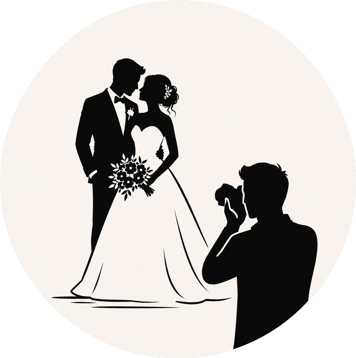 Logo représentant une séance photo de couple mariés