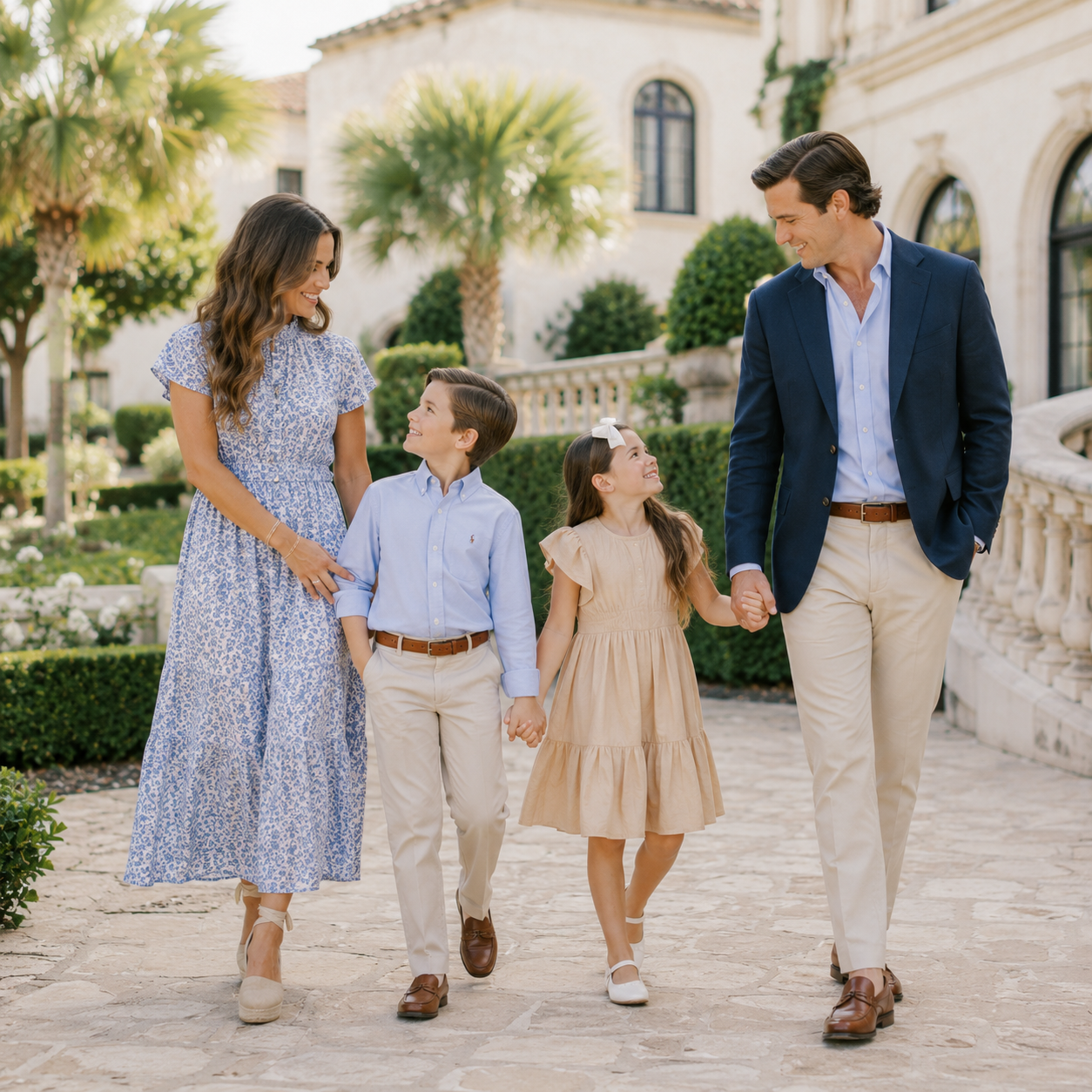 Family enjoying a timeless portrait session at Commodore Perry in Austin, Texas with authentic connection.