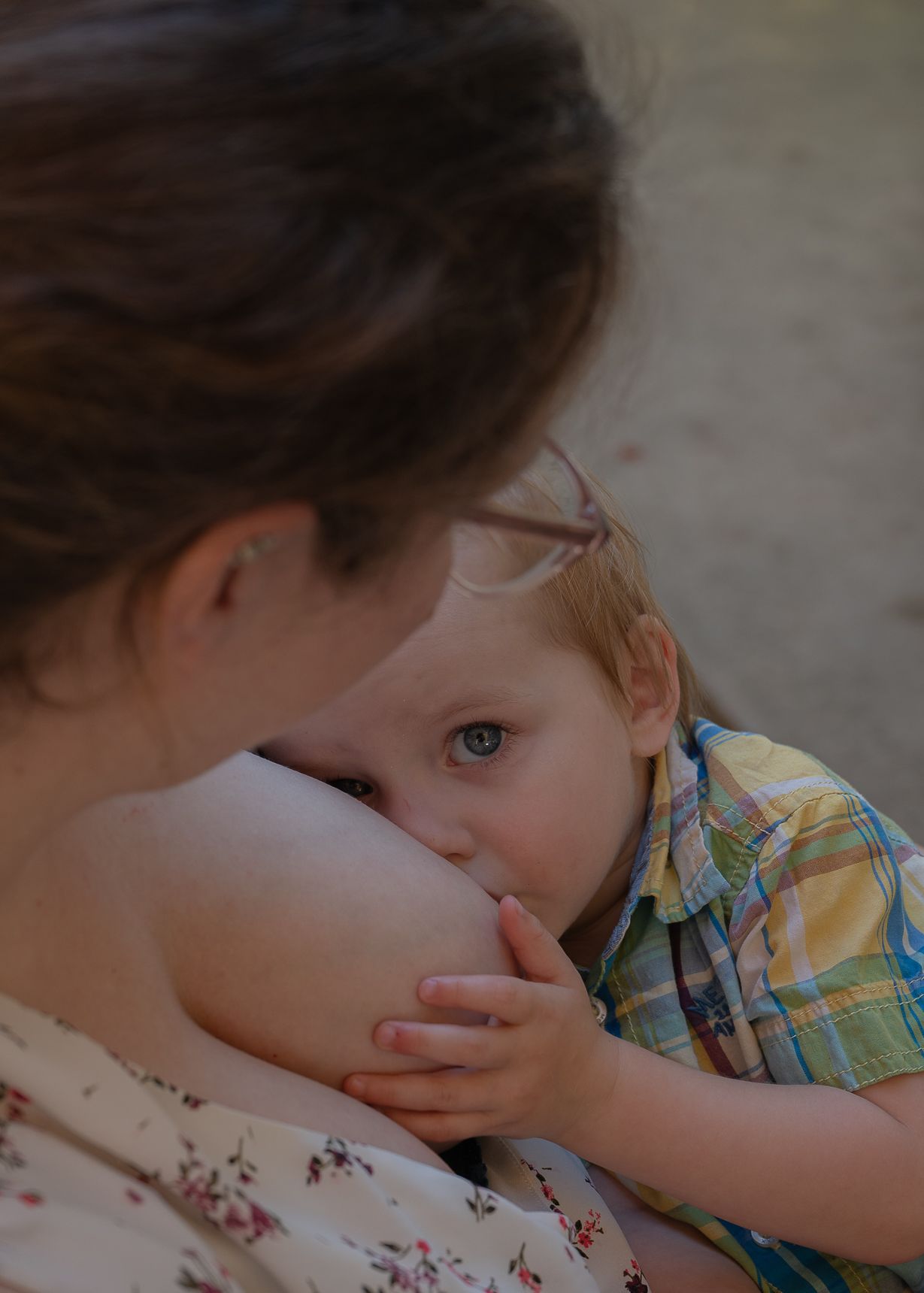 Enfant allaité par sa mère lors d’un moment de lien mère-enfant en Estrie