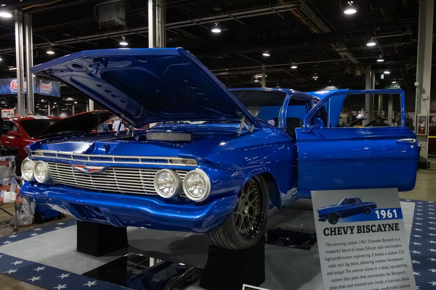 Blue 1961 Chevy Biscayne