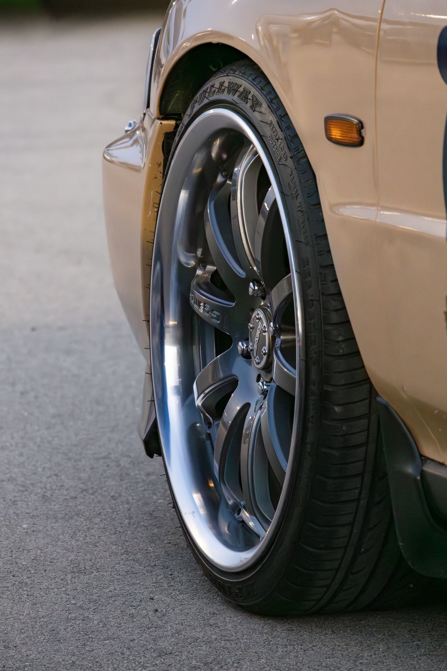 Close up of wheel