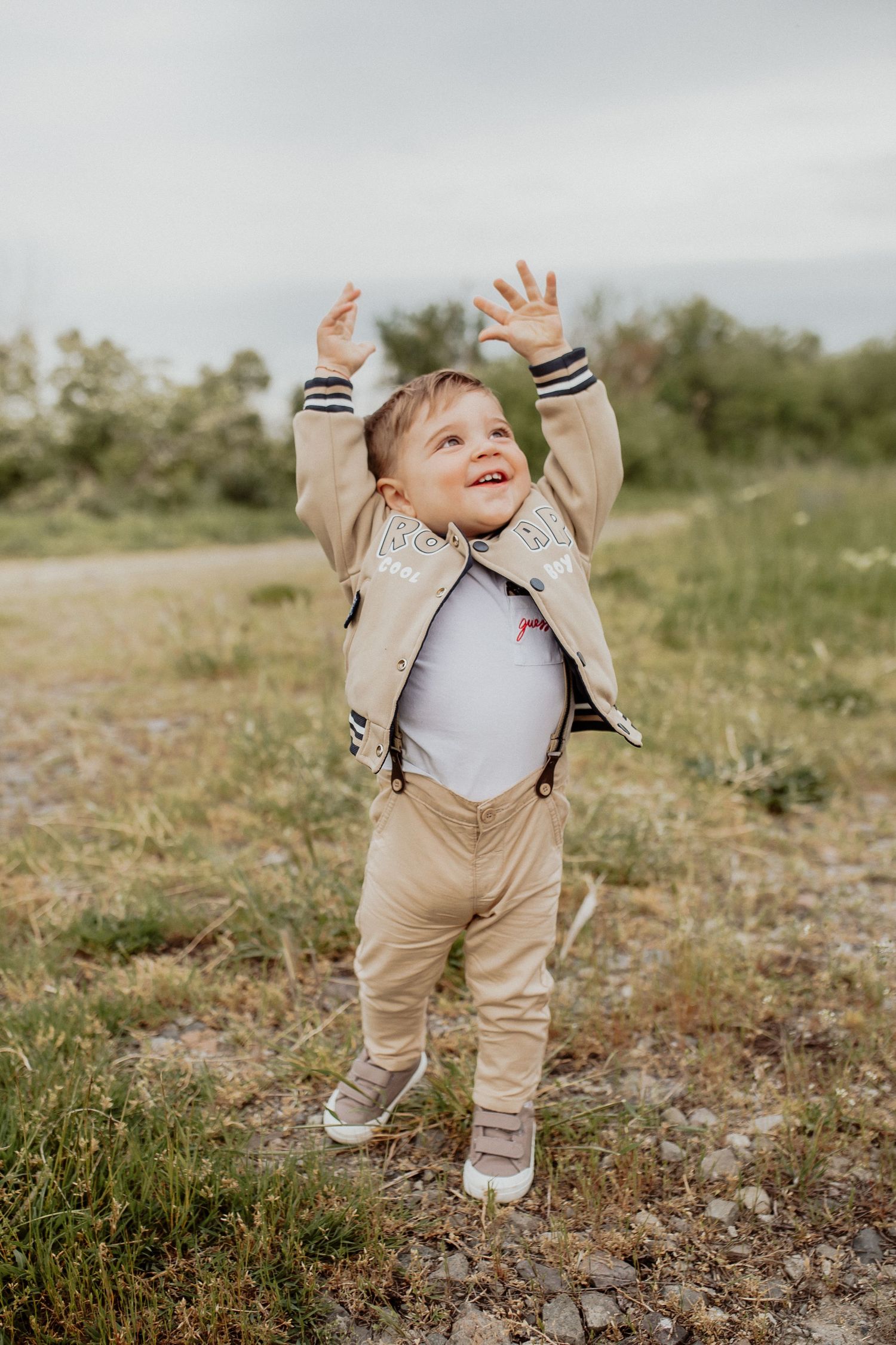 Kid playing around