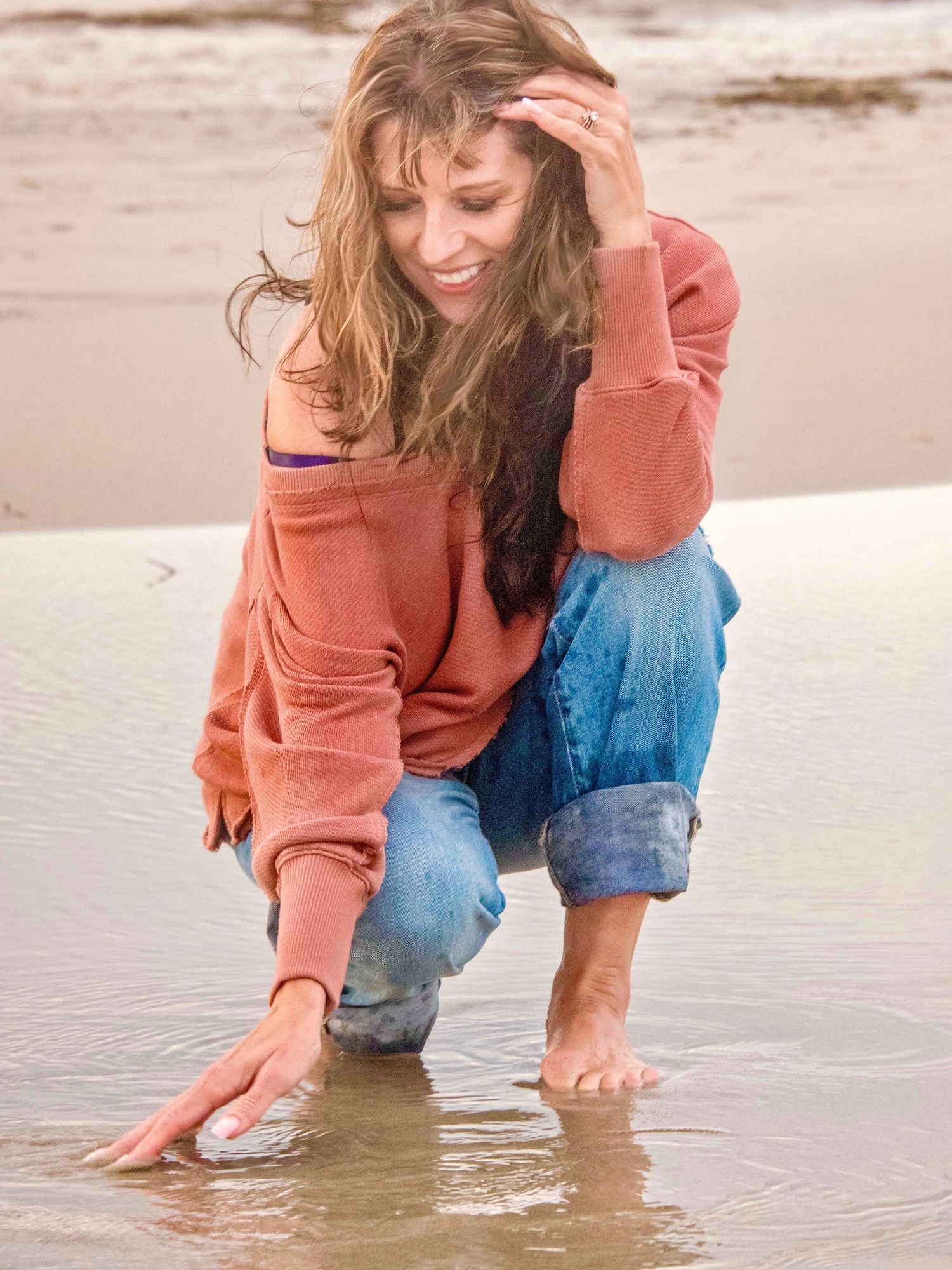 at the beach