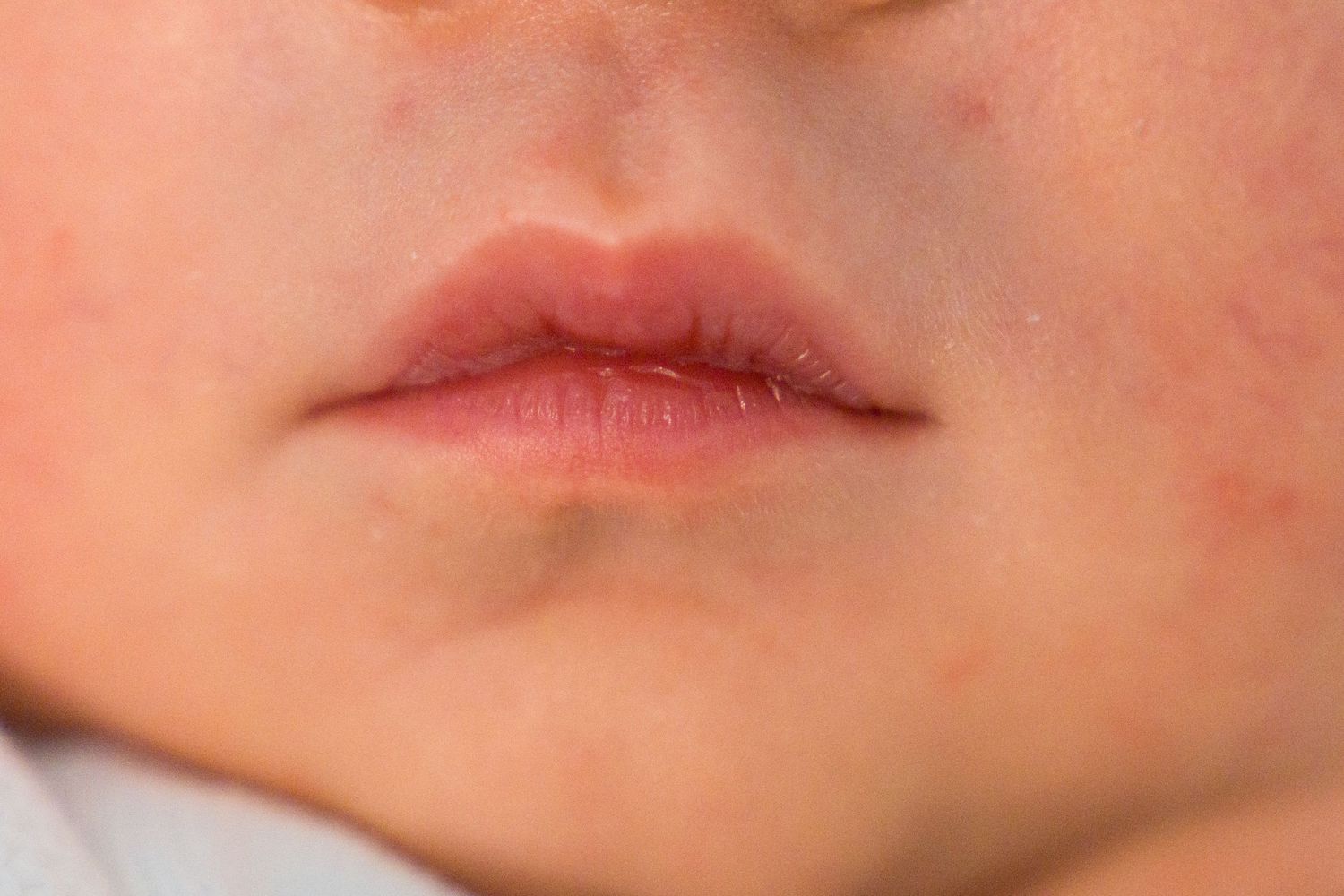 Abstract close-up series of facial features and lips.