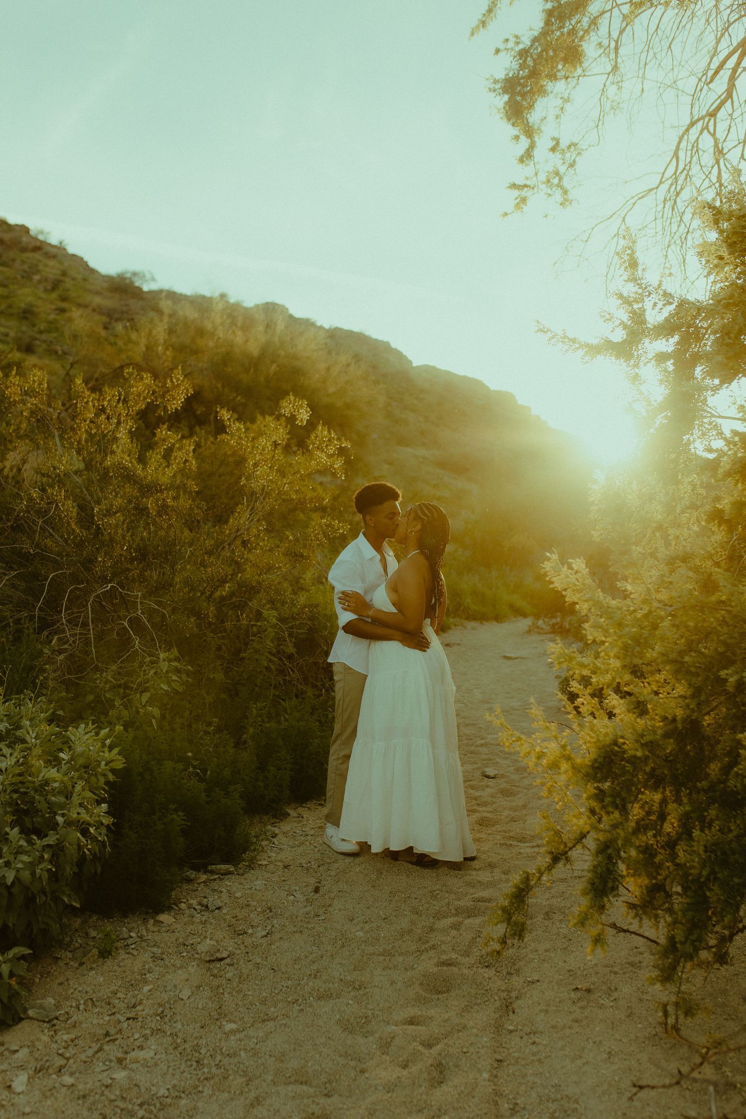 Arizona Creative Moody Poetic Colorful engagement portraits