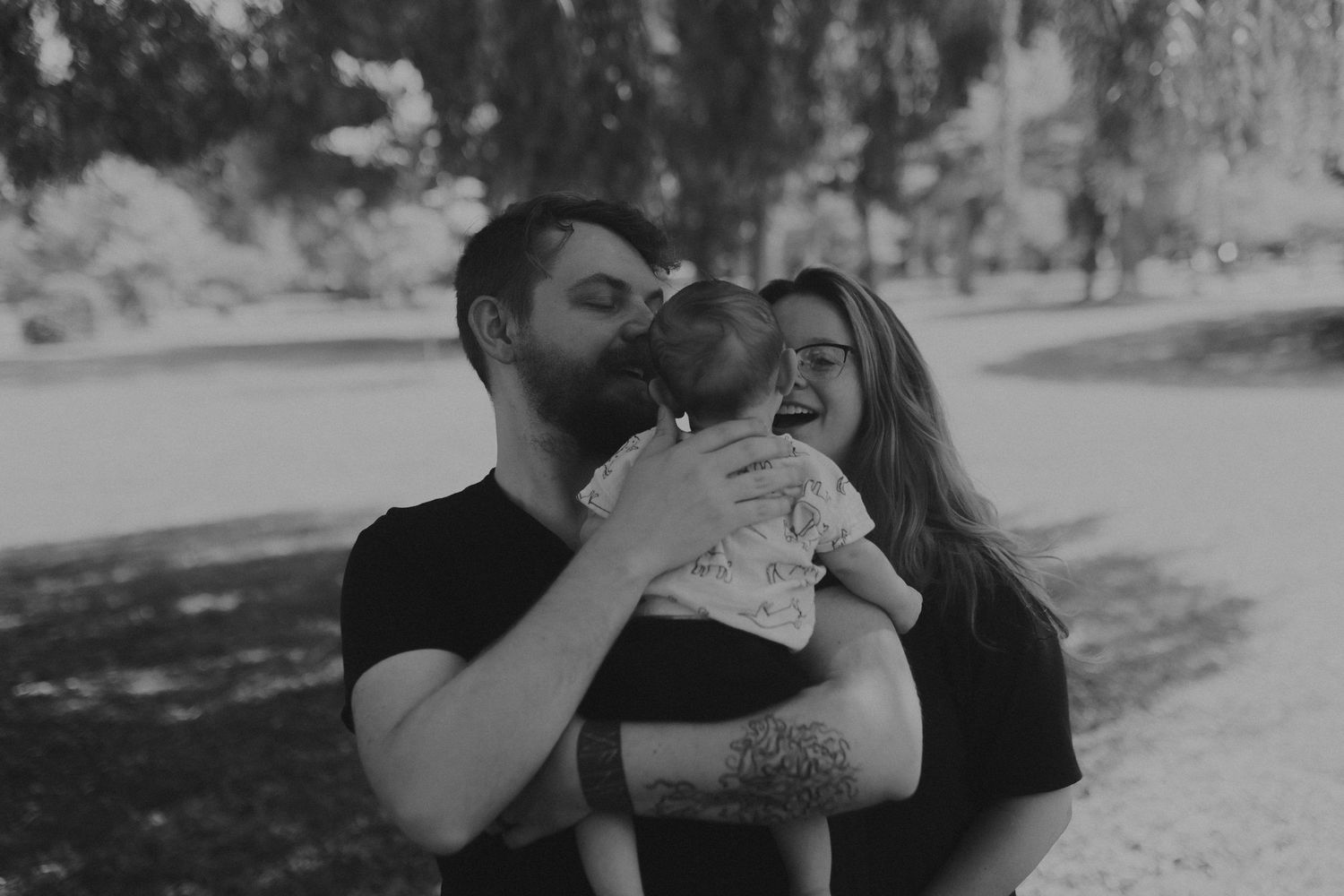 Arizona Creative Moody and Poetic Black and white Family Photos