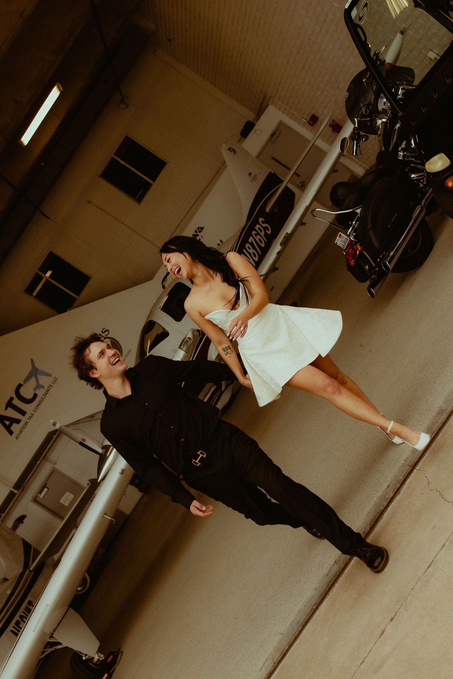 A Creative Portrait and Wedding photoshoot at a local airport
