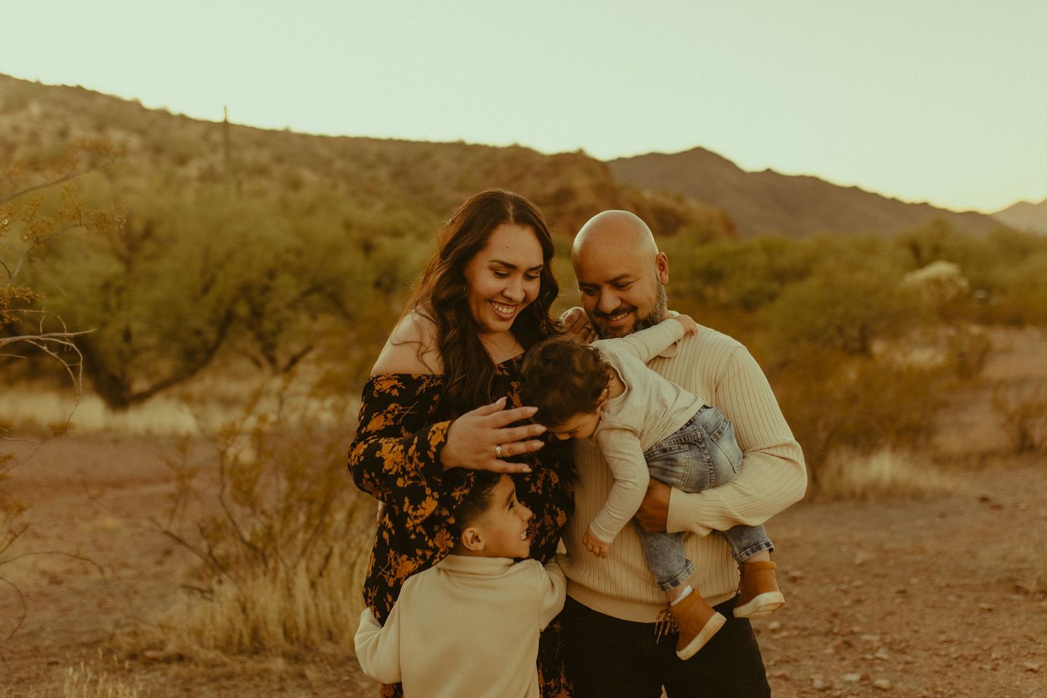 Arizona Creative Moody and Poetic Family Photos